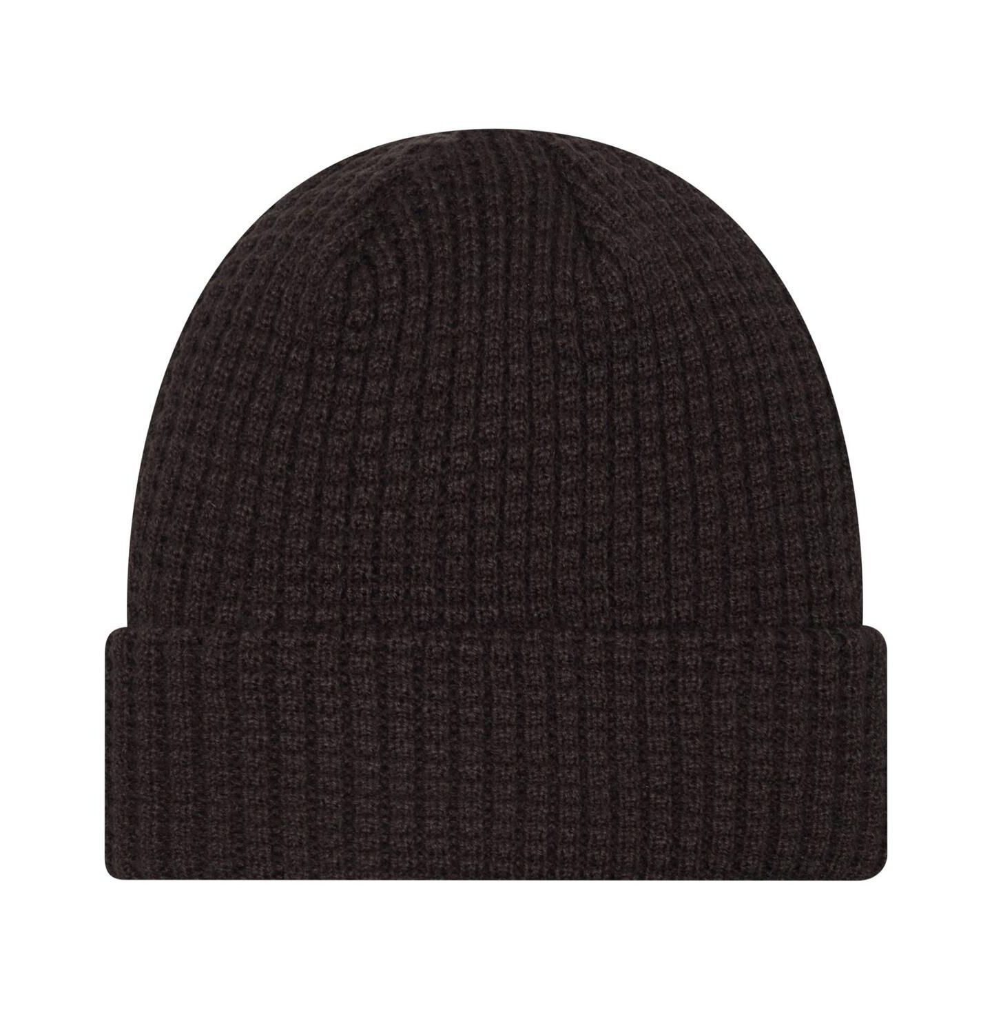 Мужская шапка New Era Black Buffalo Sabres Waffle Cuffed Knit Hat — фото 2