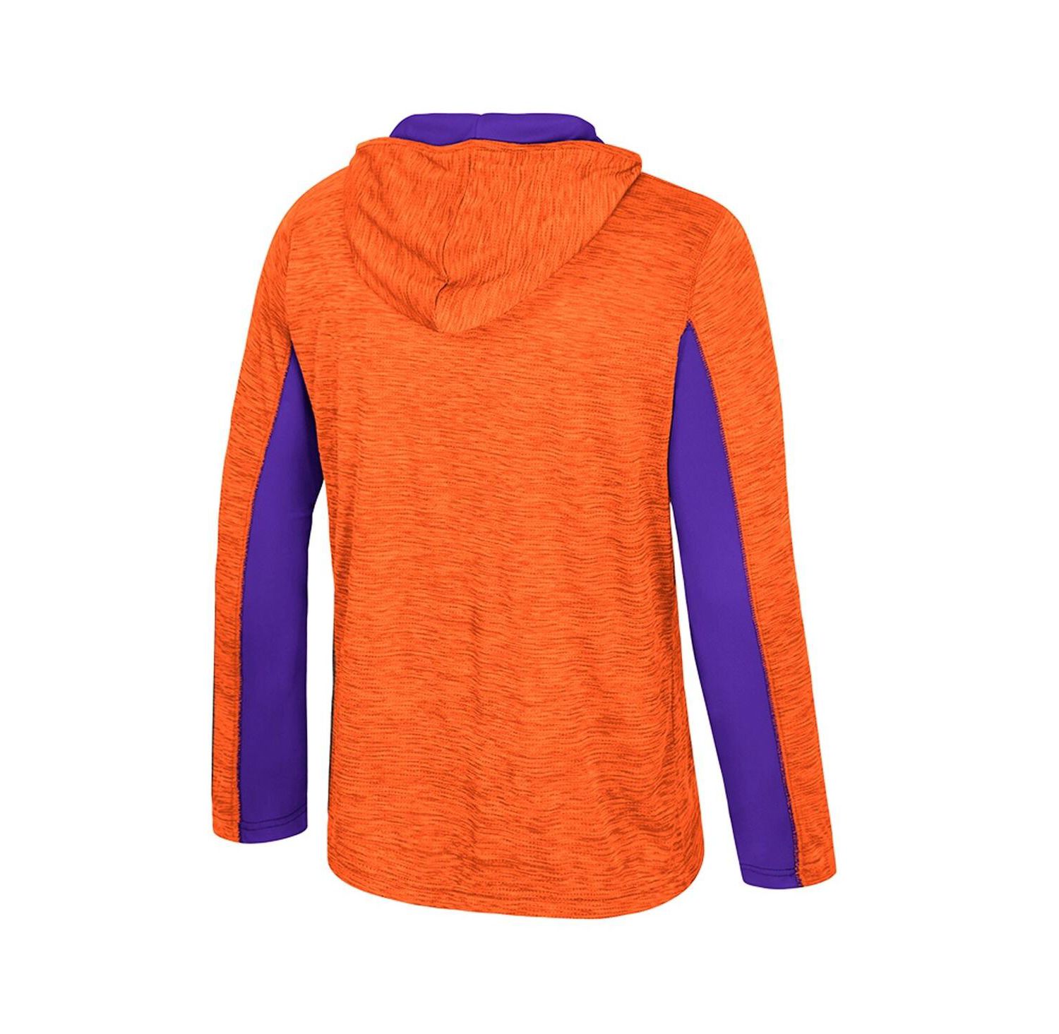 Men's Orange Clemson Tigers Always Sunny Quarter-Zip Hoodie