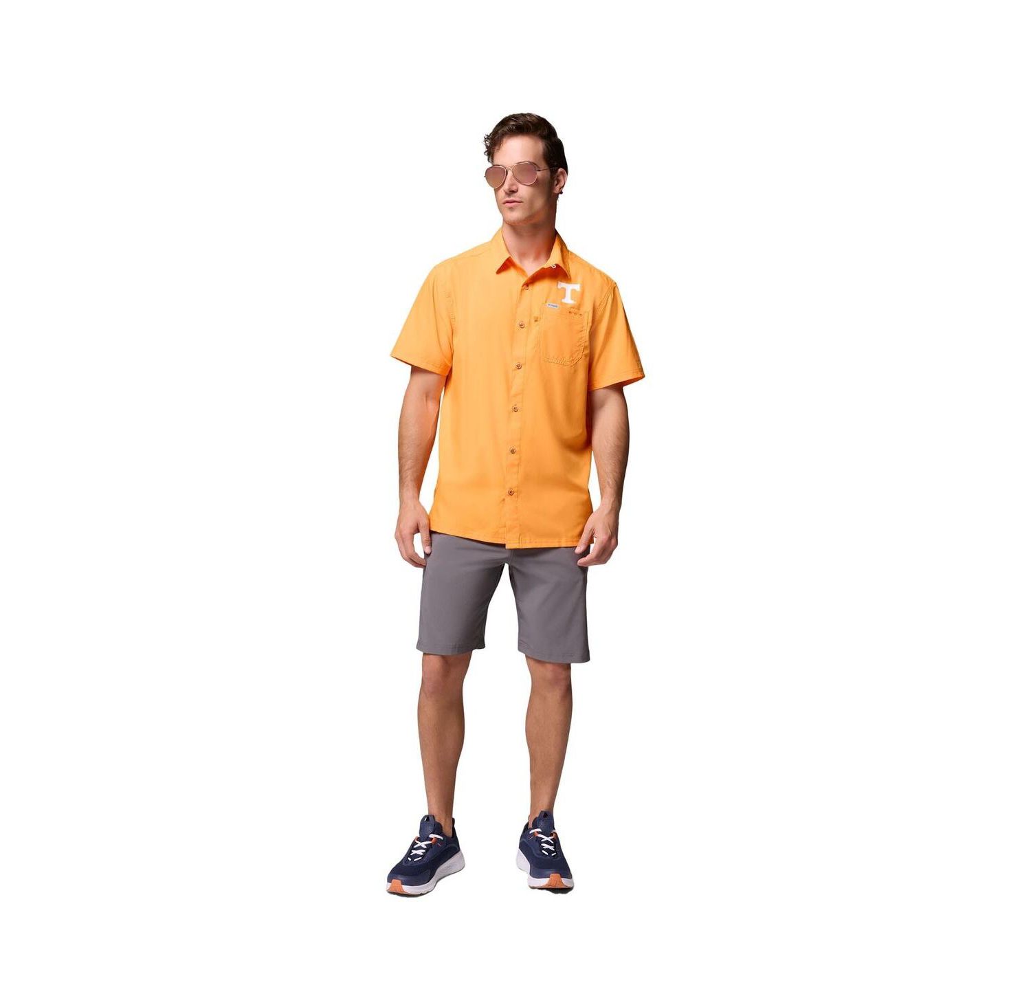 Men's Tennessee Orange Tennessee Volunteers Slack Tide Camp Button-Up Shirt
