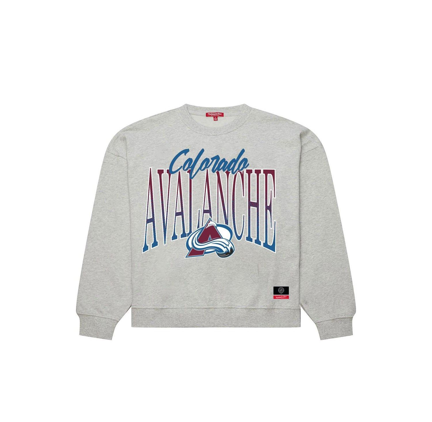 Women's Heather Gray Colorado Avalanche Hockey Night Sweatshirt