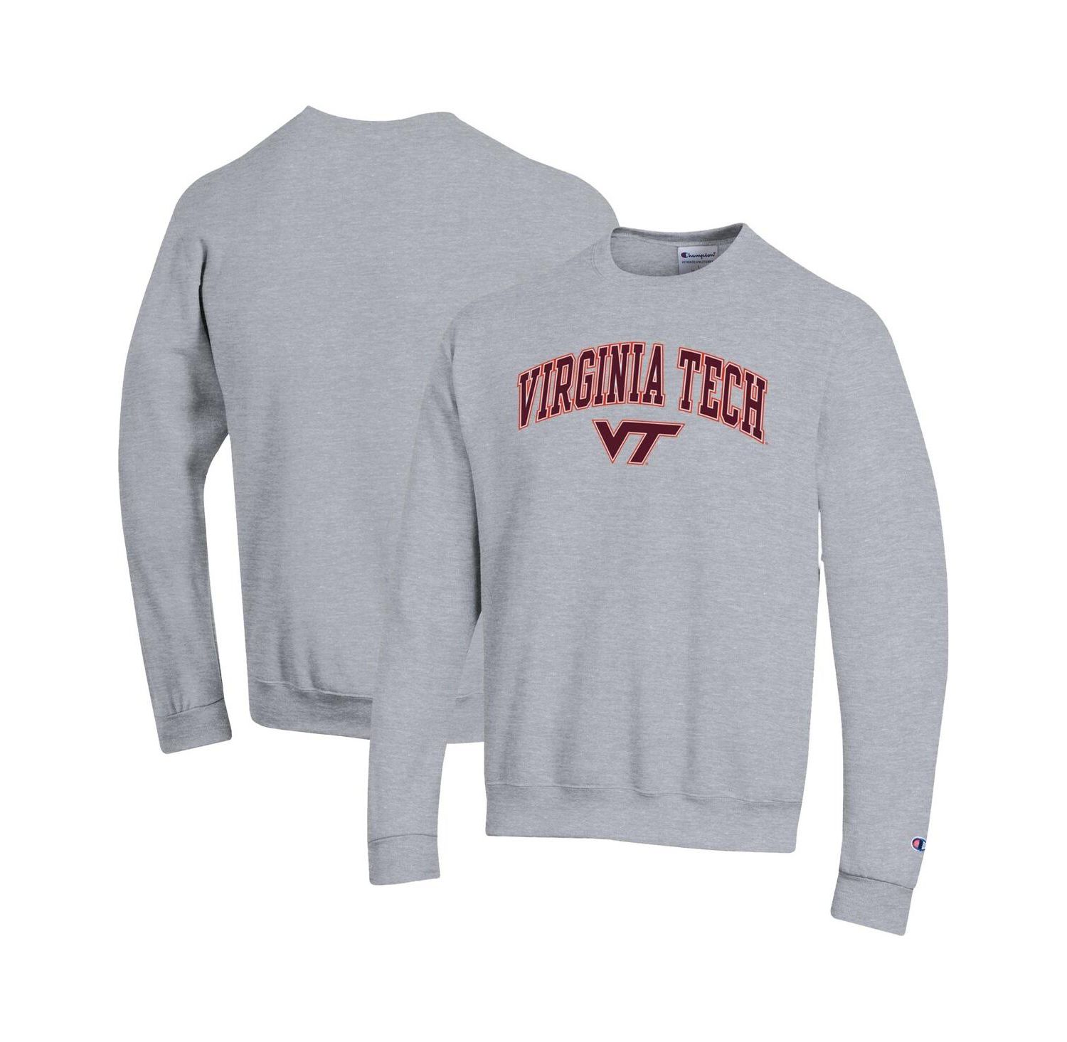 Men's Maroon Virginia Tech Hokies Arch Over Logo Pullover Sweatshirt