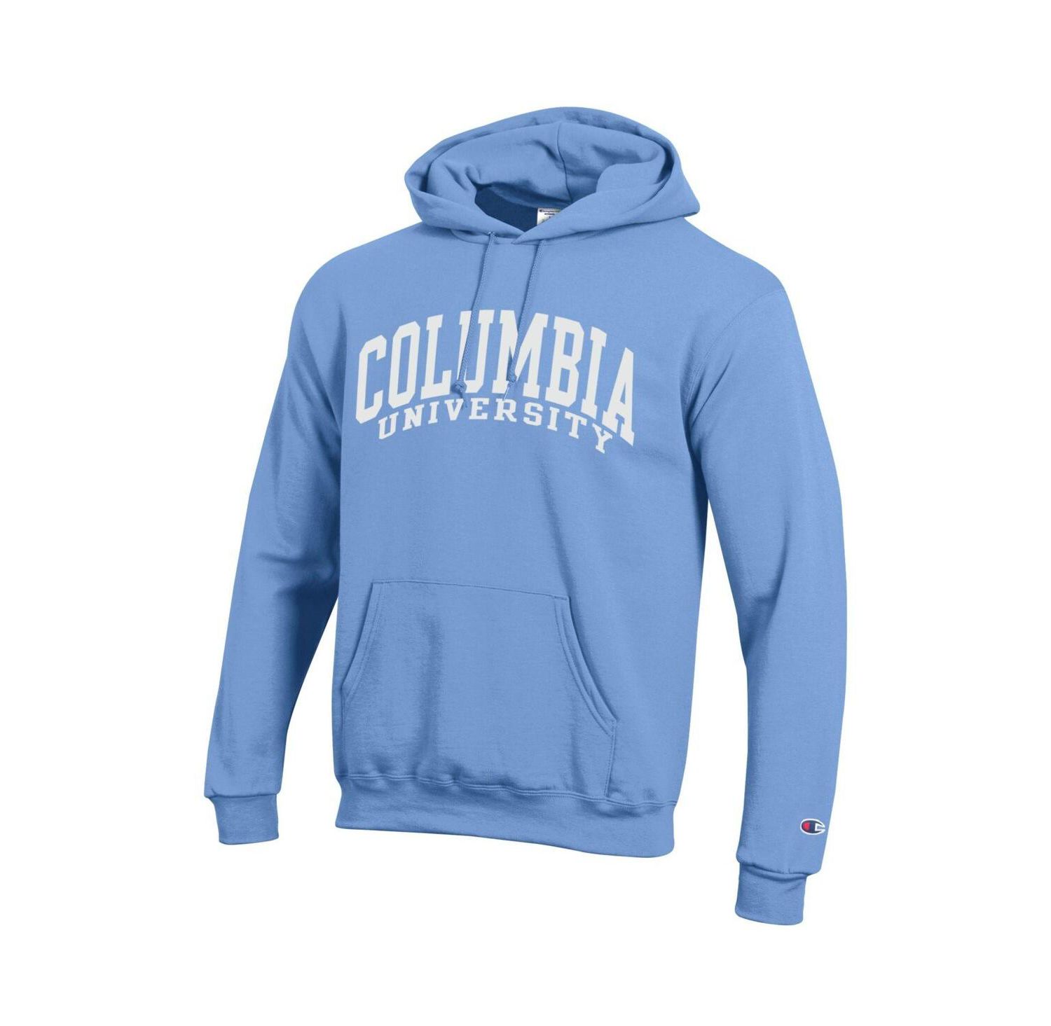 Men's Light Blue Columbia University Basic Arch Fleece Pullover Hoodie