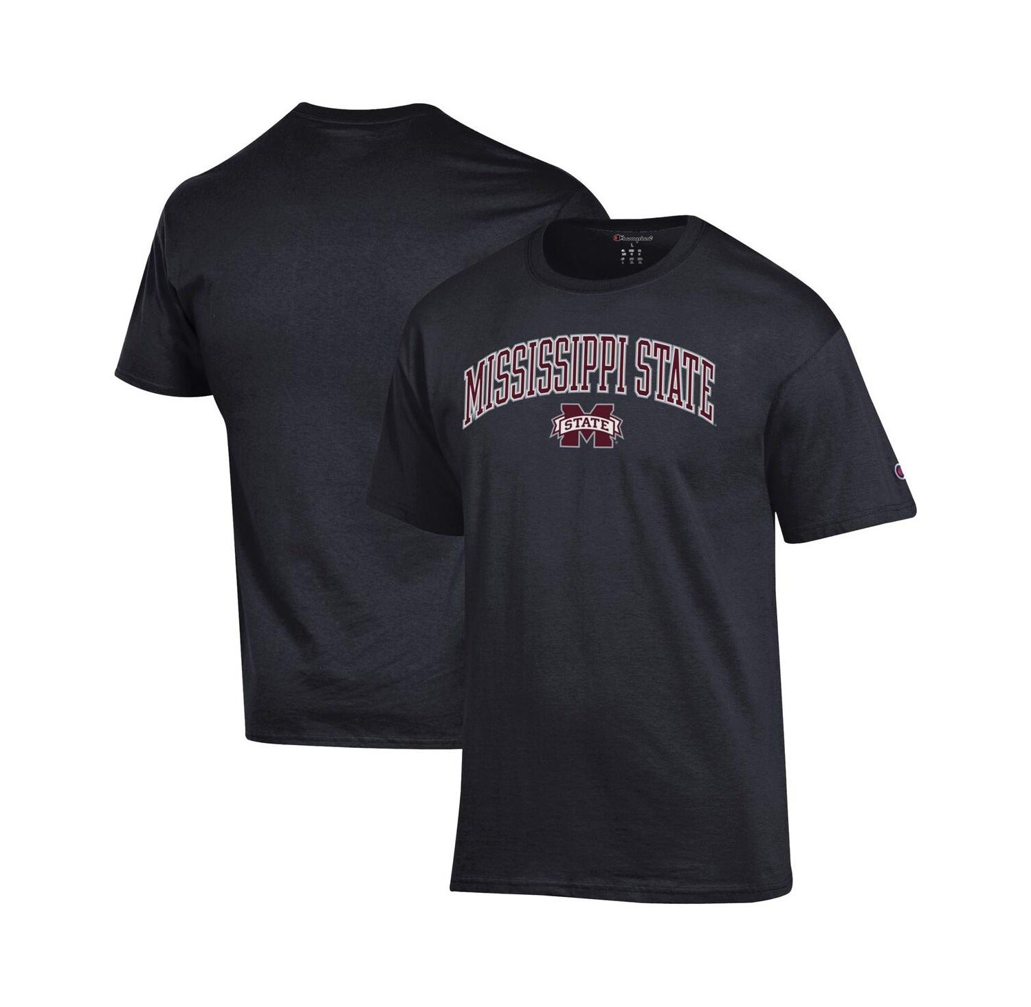 Men's Maroon Mississippi State Bulldogs Arch Over Logo T-Shirt