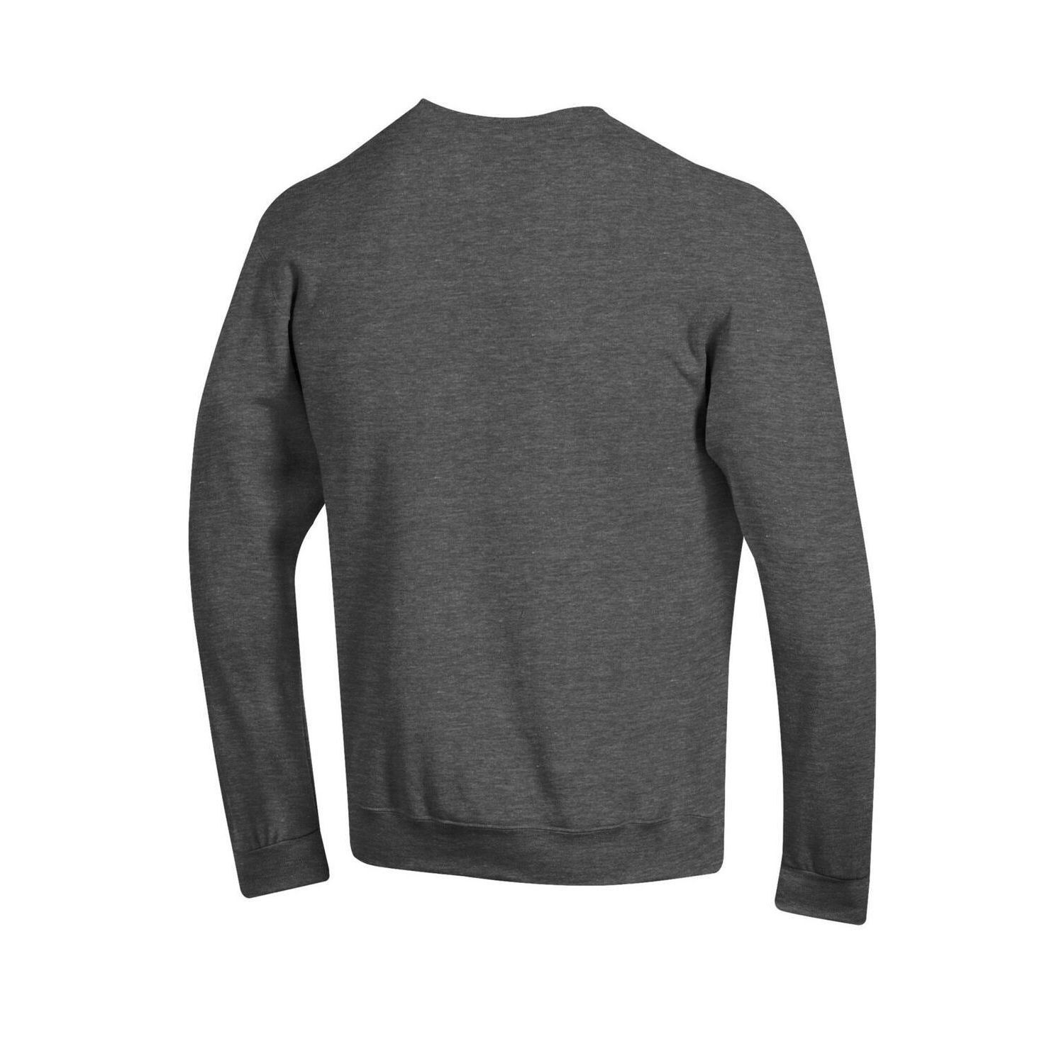 Men's Heather Charcoal Michigan Wolverines Arch Over Logo Pullover Sweatshirt