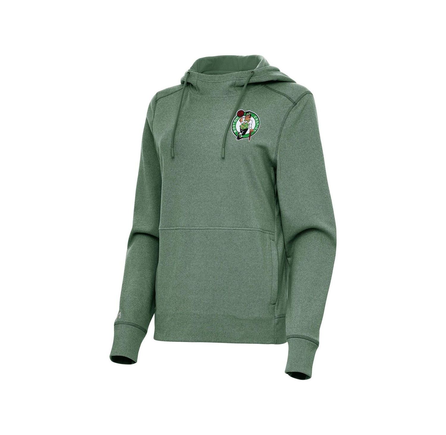 Women's Heather Kelly Green Boston Celtics Justice Pullover Hoodie