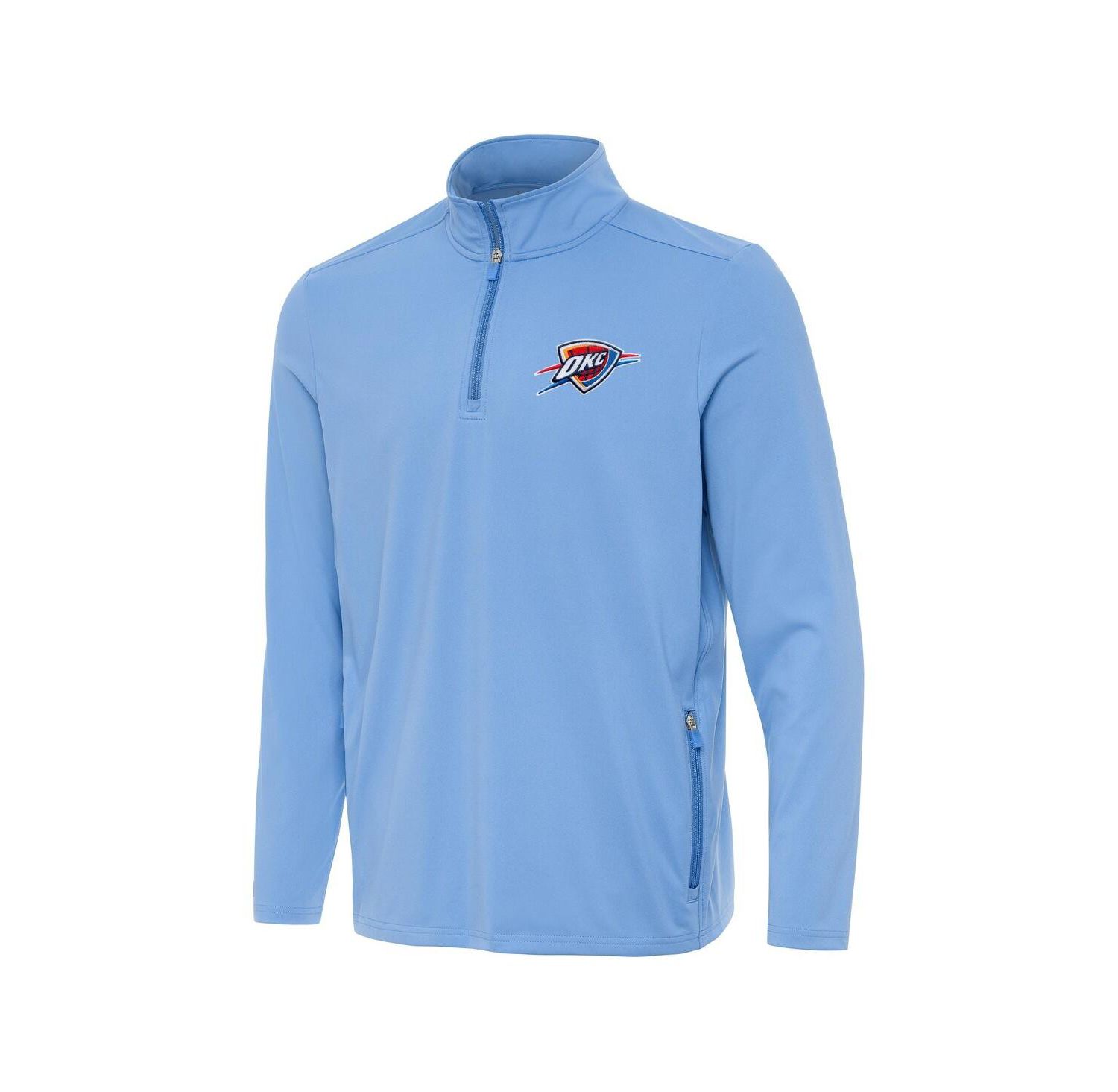 Men's Powder Blue Oklahoma City Thunder Perilous Quarter-Zip