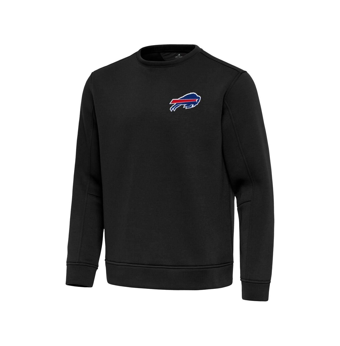 Мужская толстовка Antigua Black Buffalo Bills Relevant Lightweight Pullover — фото 2
