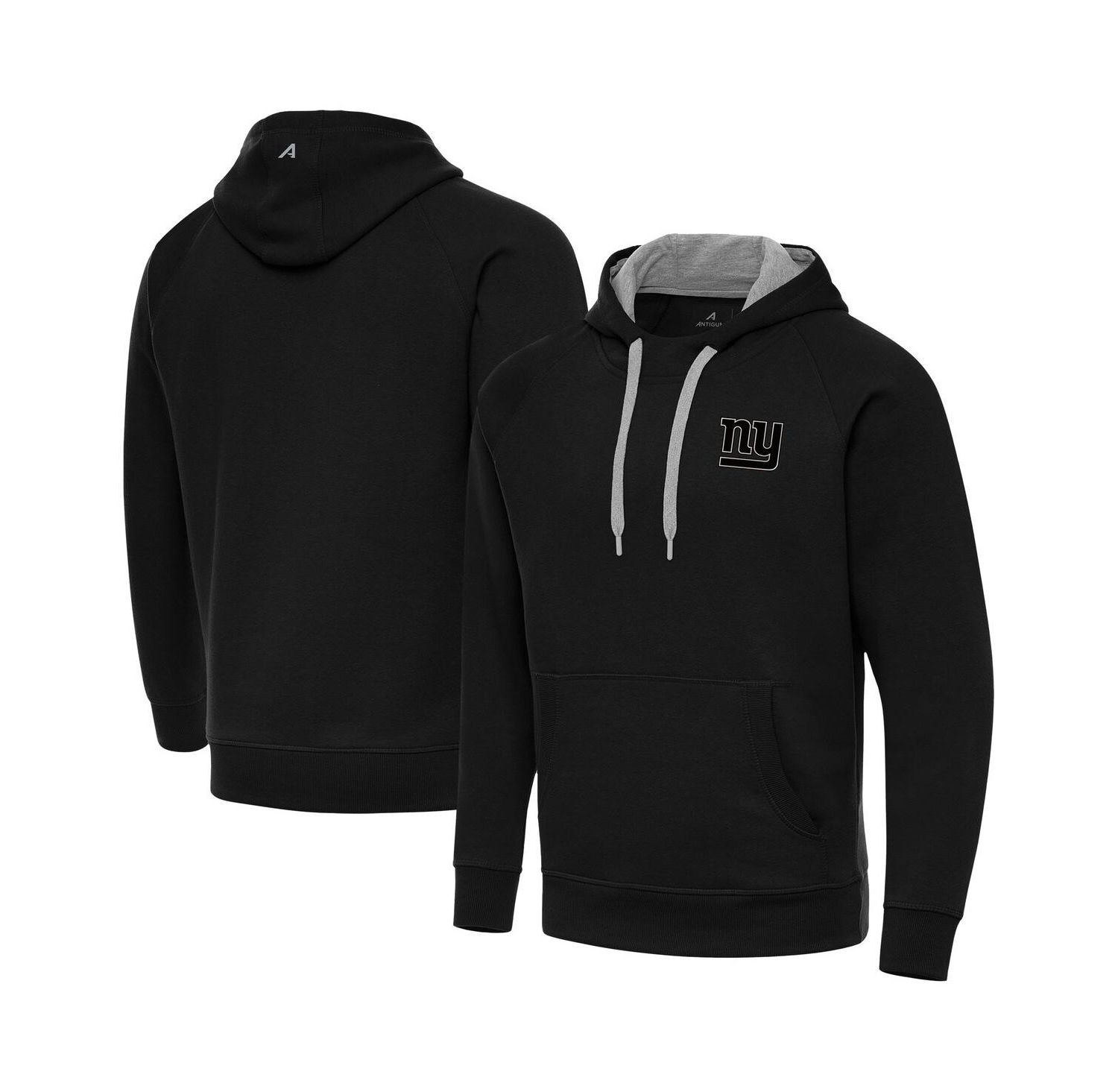 Men's Black New York Giants Brushed Carbon Victory Pullover Hoodie