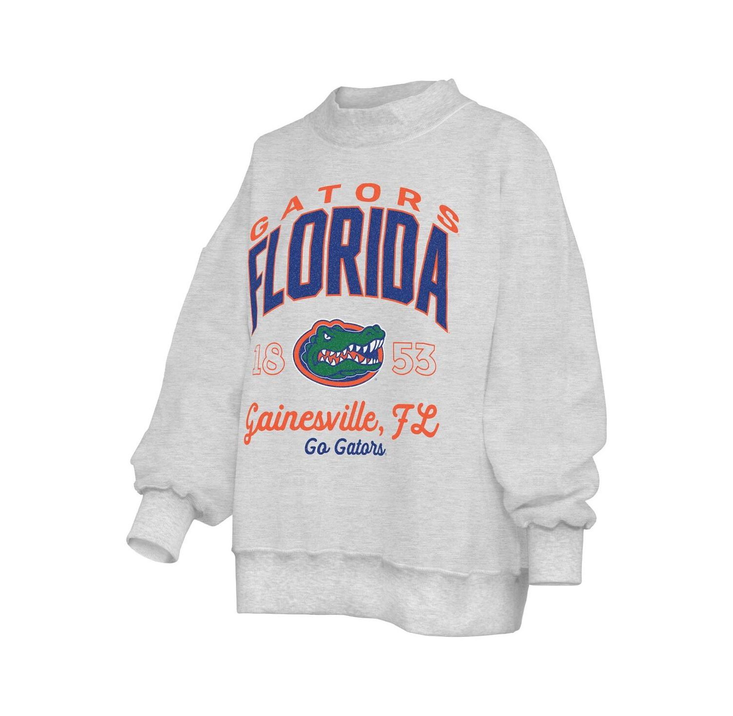 Women's Heather Gray Florida Gators Reversible Sweatshirt