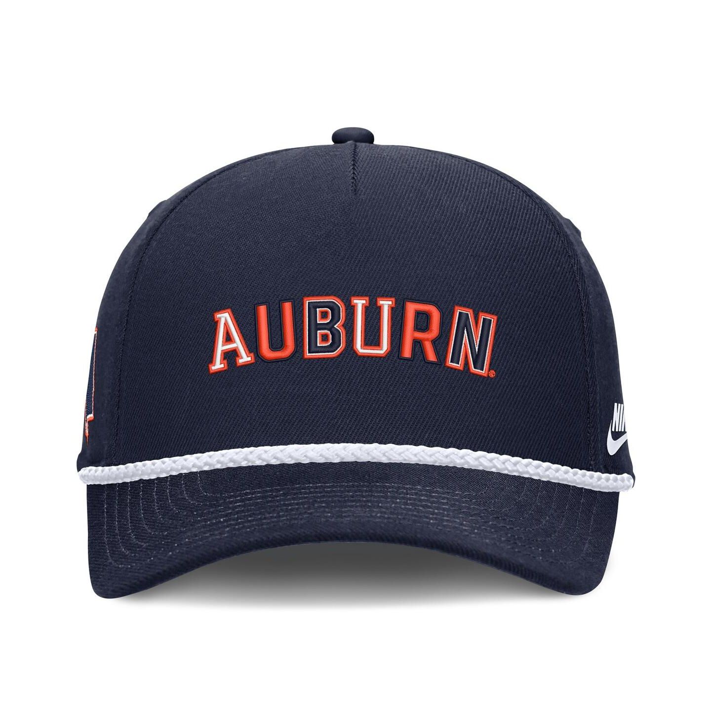 Головной убор Nike Navy Auburn Tigers 2026 Basketball Refresh 5-Panel Rope Rise Hat — фото 2