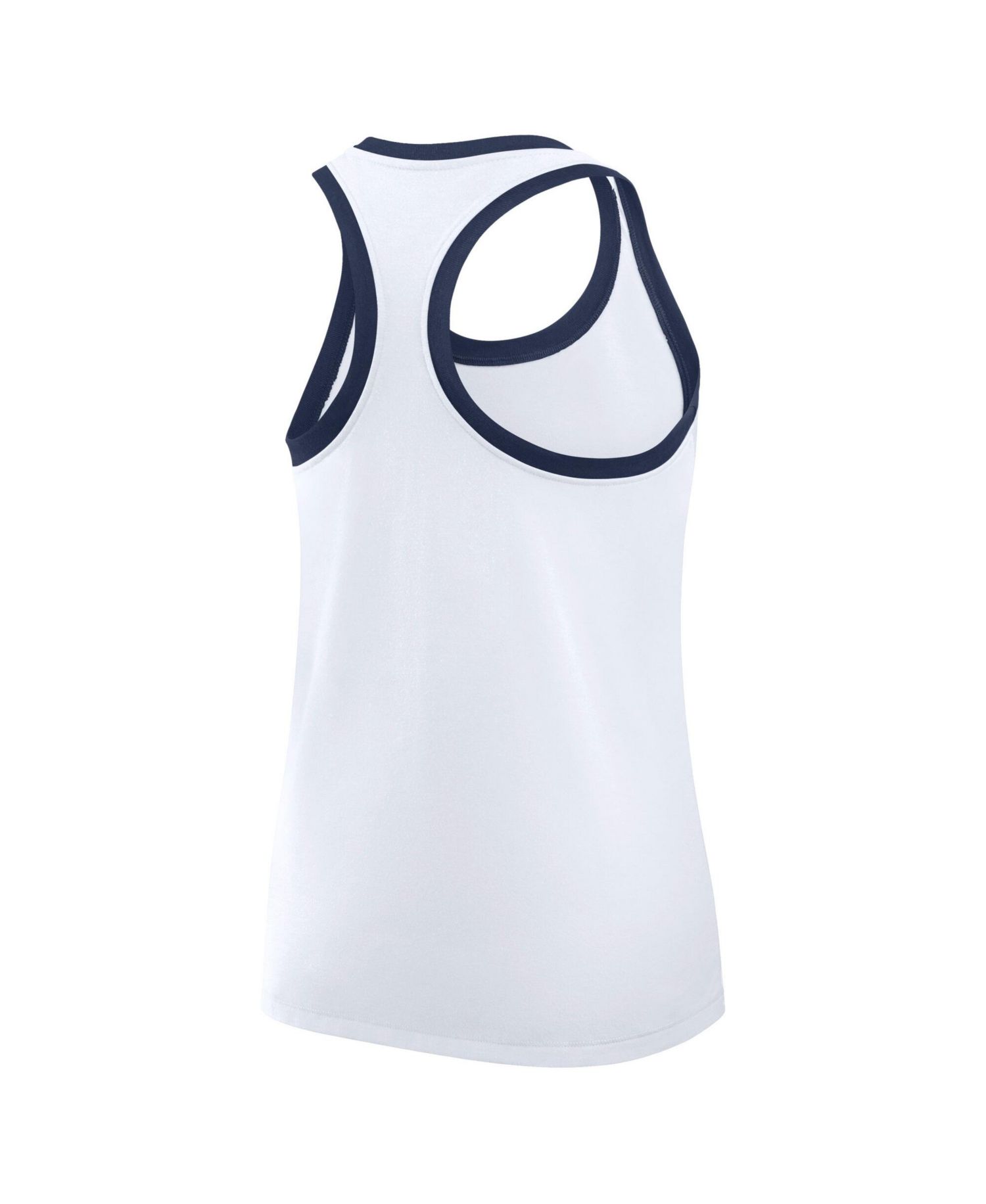Women's White New York Yankees Tri-Blend Dri-FIT Racerback Tank Top