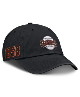 Men's Black San Francisco Giants Cooperstown Club Adjustable Hat