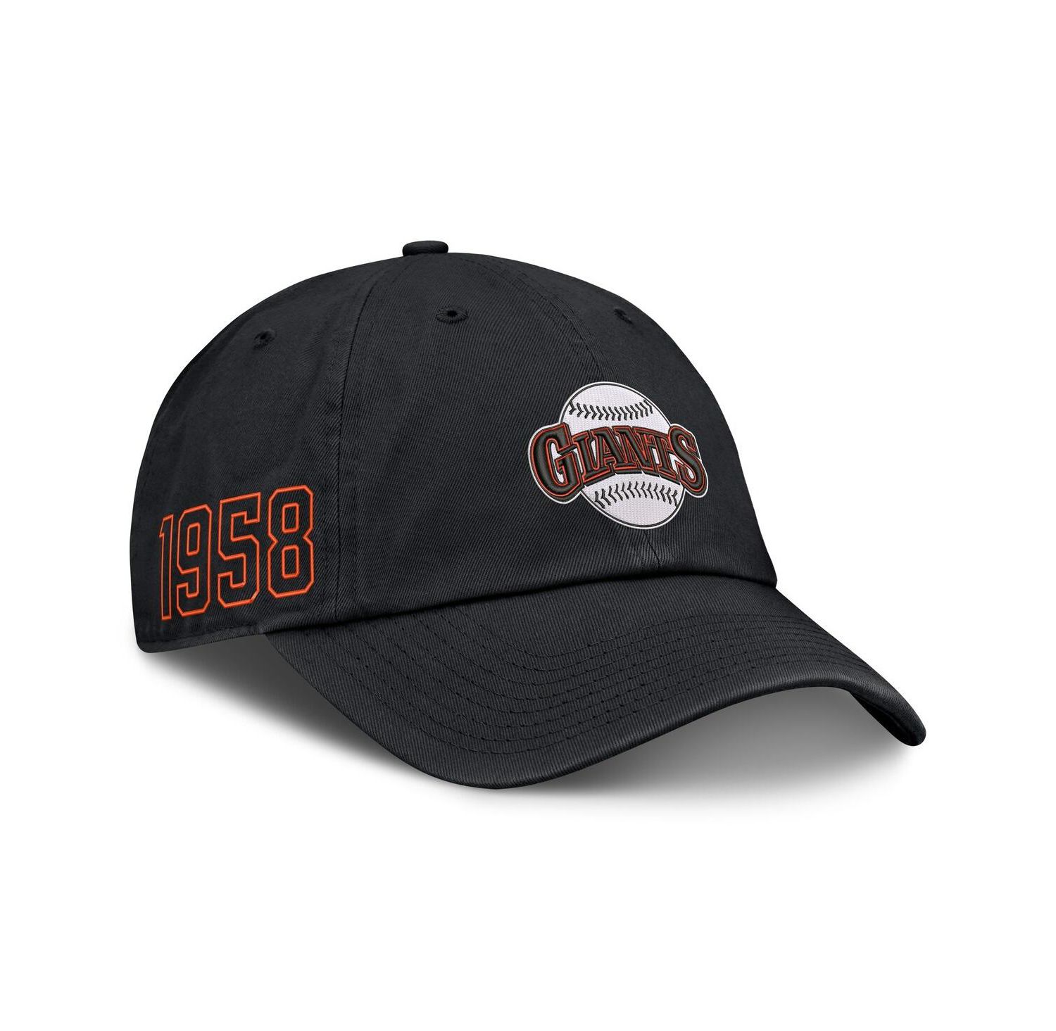 Men's Black San Francisco Giants Cooperstown Club Adjustable Hat
