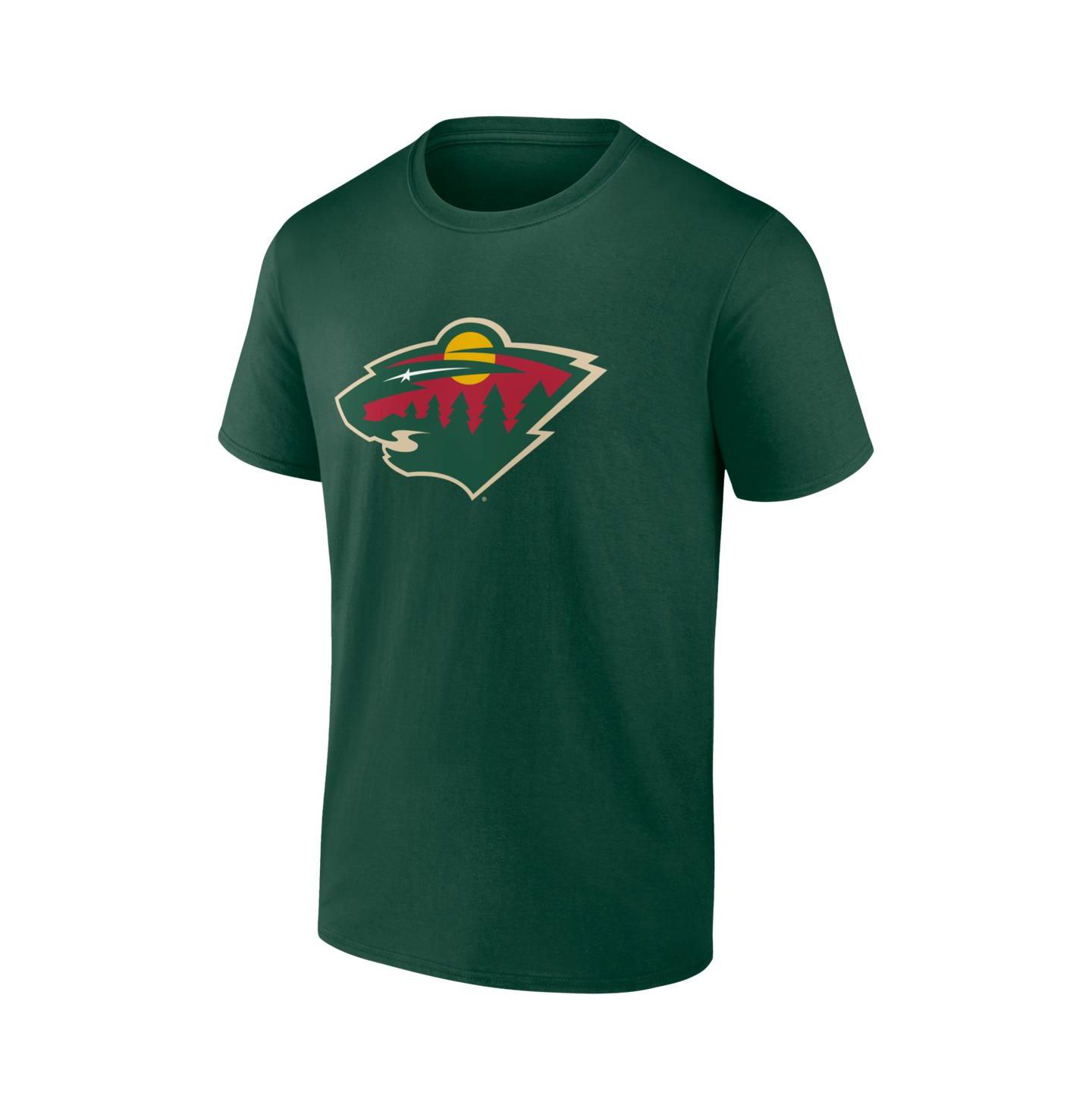 Мужская футболка Logo Athletic Green Minnesota Wild Essential — фото 2