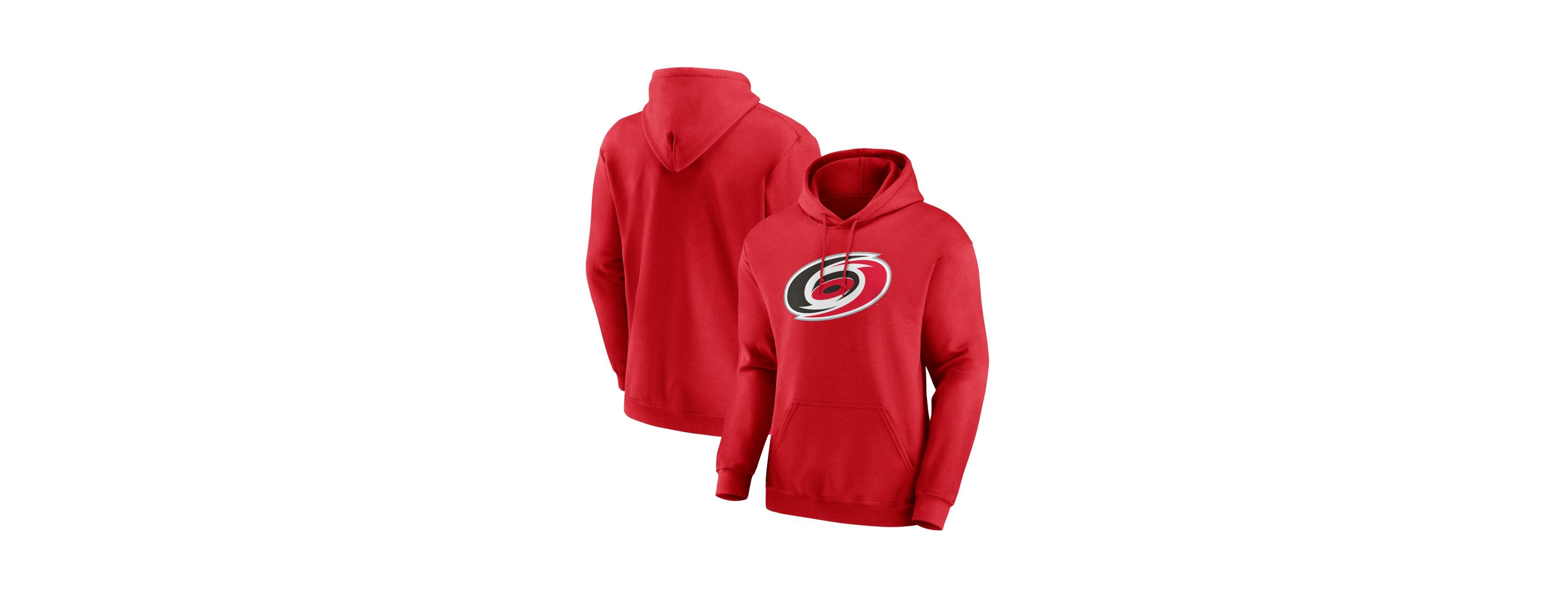 Logo Athletic Men's Red Carolina Hurricanes Essential Hoodie