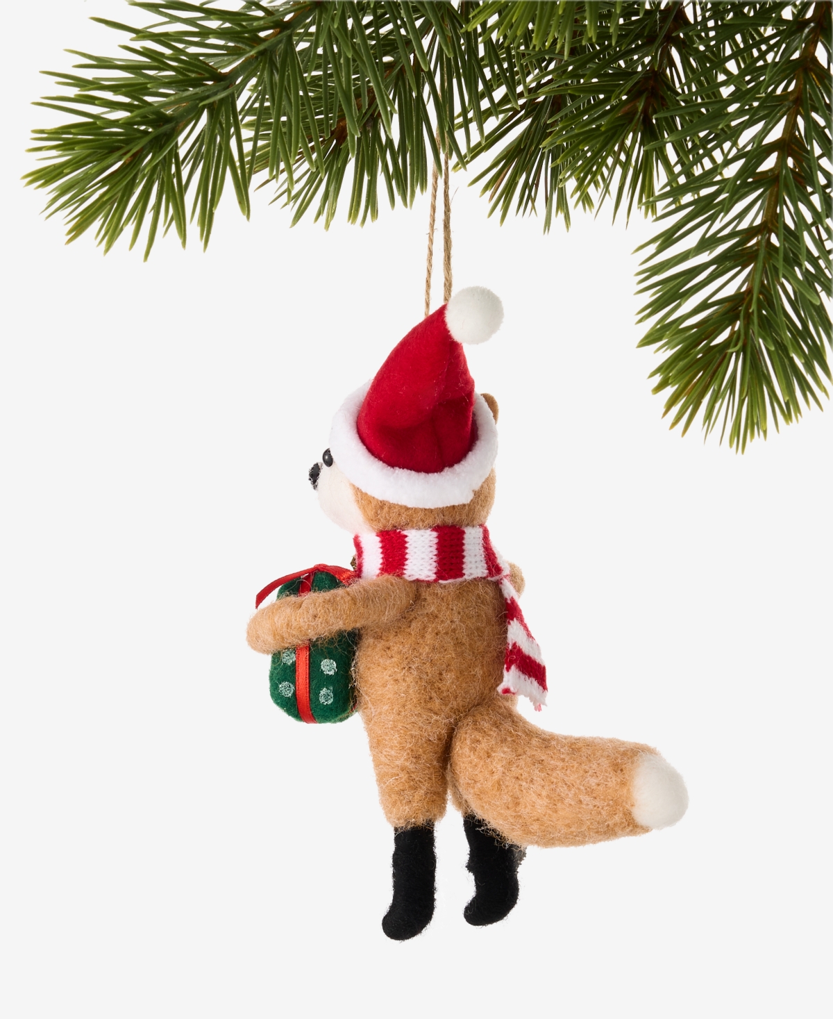 Holiday Lane Christmas Cheer Felt Fox Ornament, Macy's Exclusive