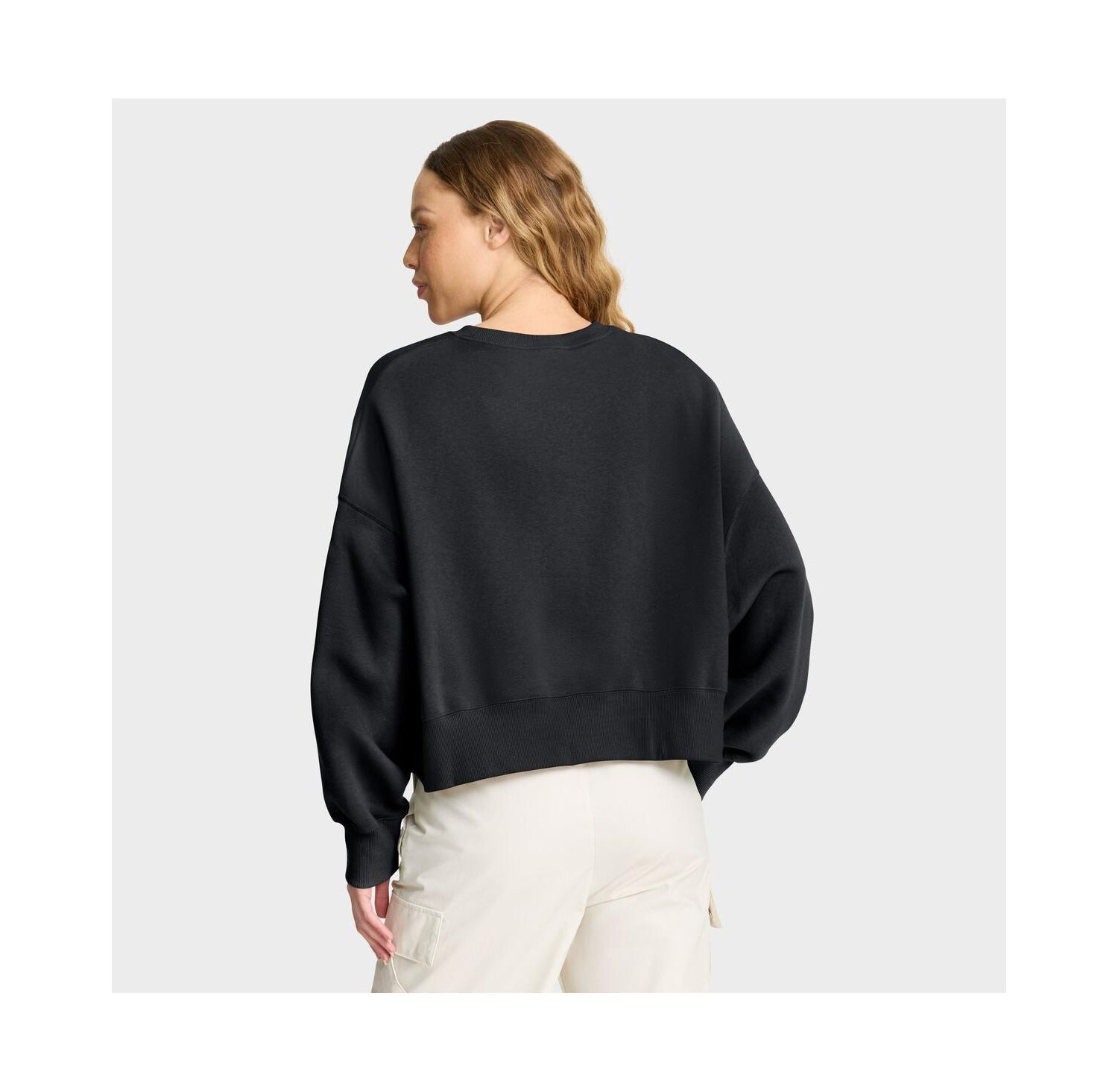 Women's Black Detroit Tigers Oversized Primetime Sweatshirt