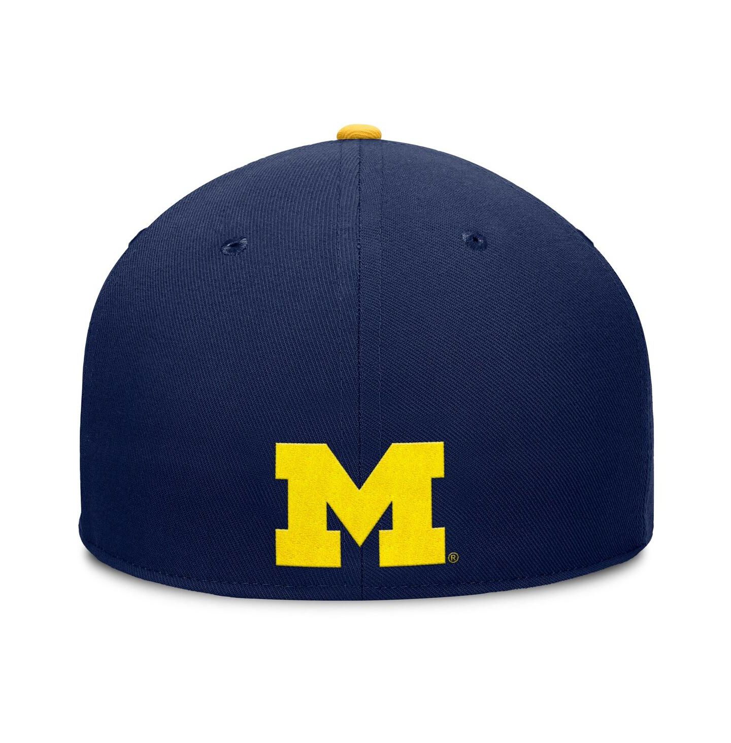 Мужская кепка Fanatics Navy Michigan Wolverines Pick Off Fitted Hat — фото 4