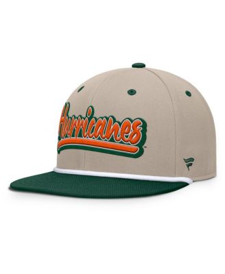 Men's Khaki/Green Miami Hurricanes Colt Fitted Hat