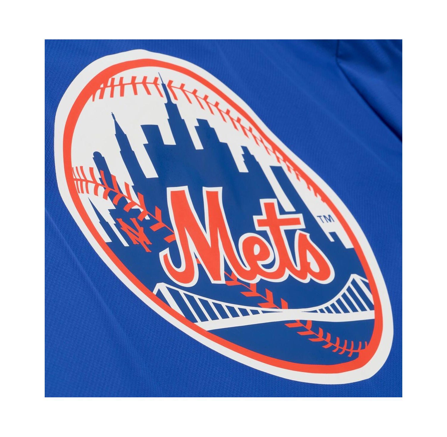 Men's Royal New York Mets Full-Snap Hooded Coaches Jacket