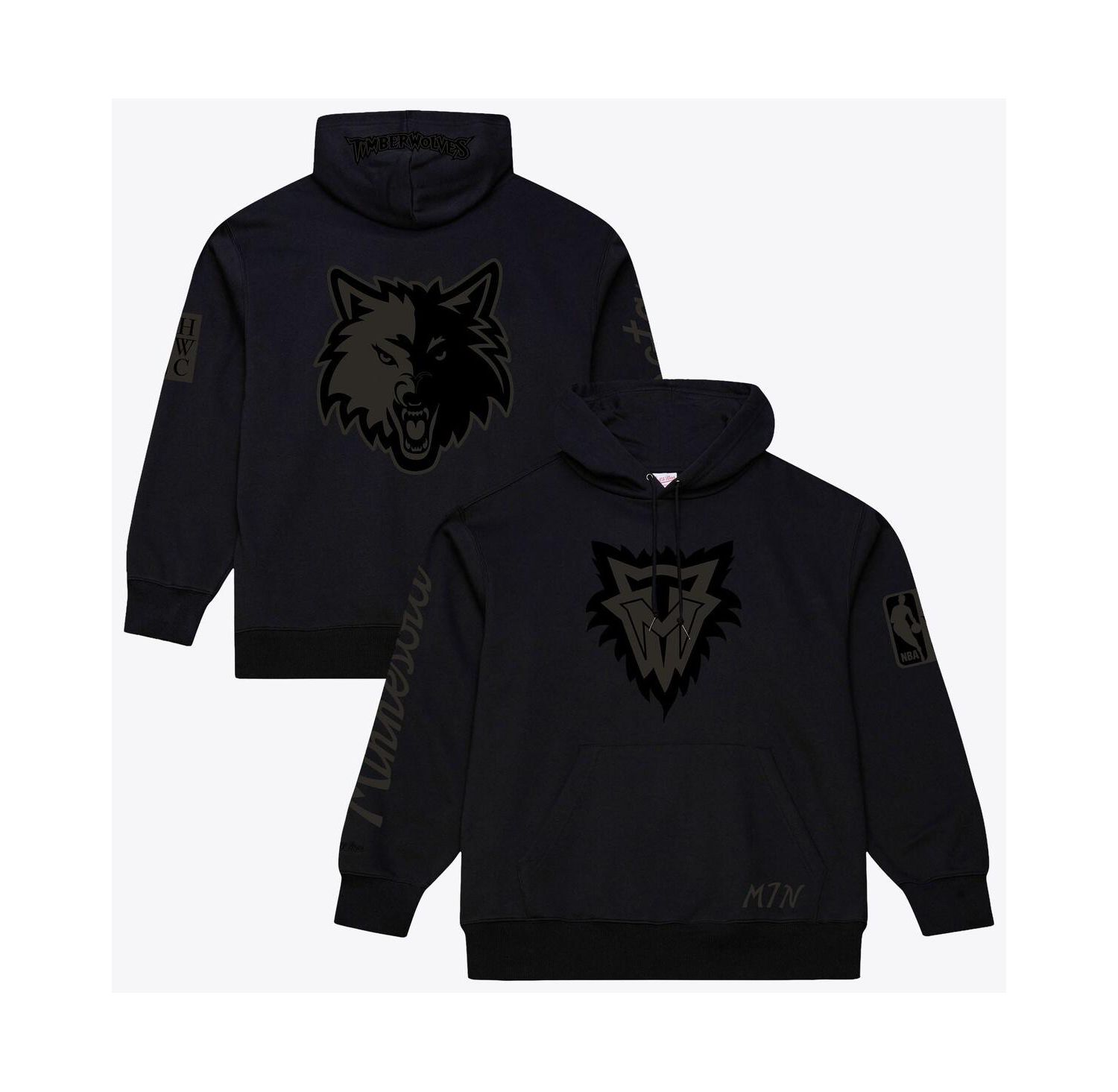 Men's Black Minnesota Timberwolves Phantom Fleece Hoodie