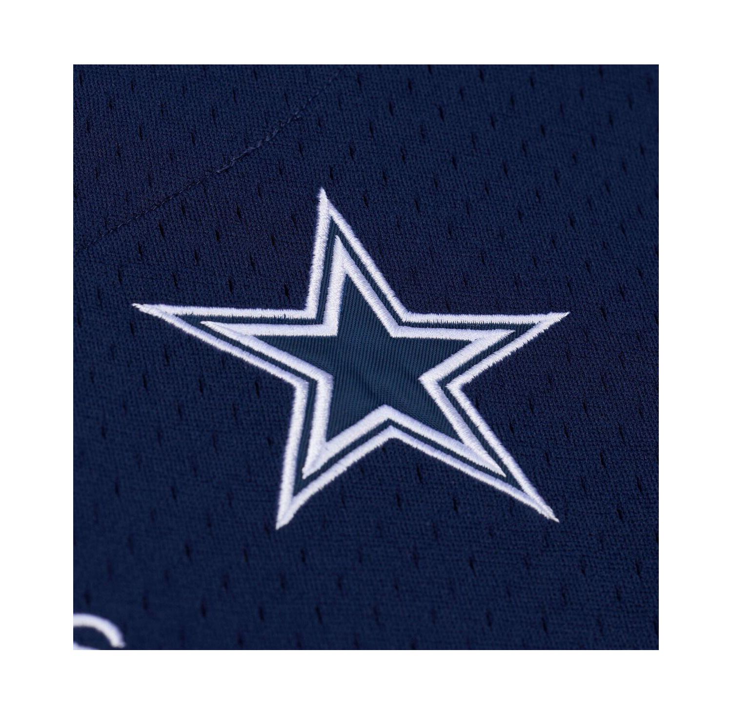 Men's Navy Dallas Cowboys Head Coach Mesh Full-Button Fashion Jersey