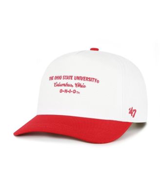 Men's White Ohio State Buckeyes Contemporary Basics Two-Tone Hitch Adjustable Hat