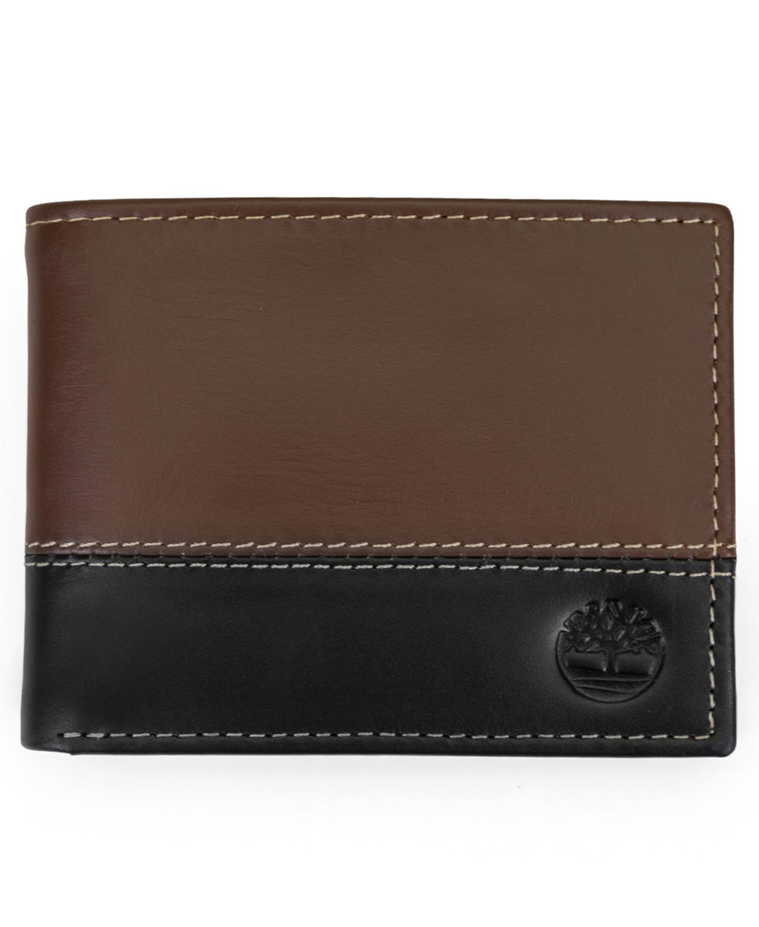 Men's Hunter Leather Two-Tone Passcase Commuter Wallet