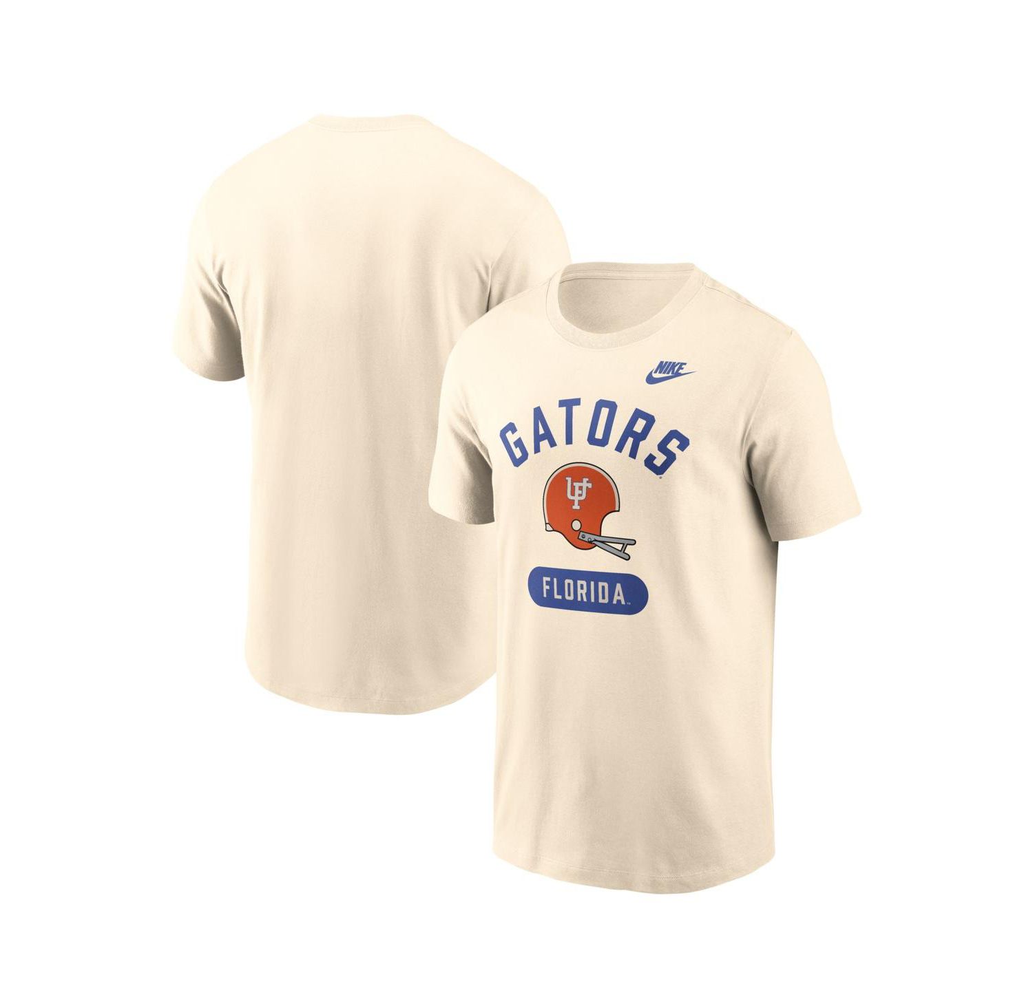 Men's Natural Florida Gators Legacy Arch Helmet T-Shirt