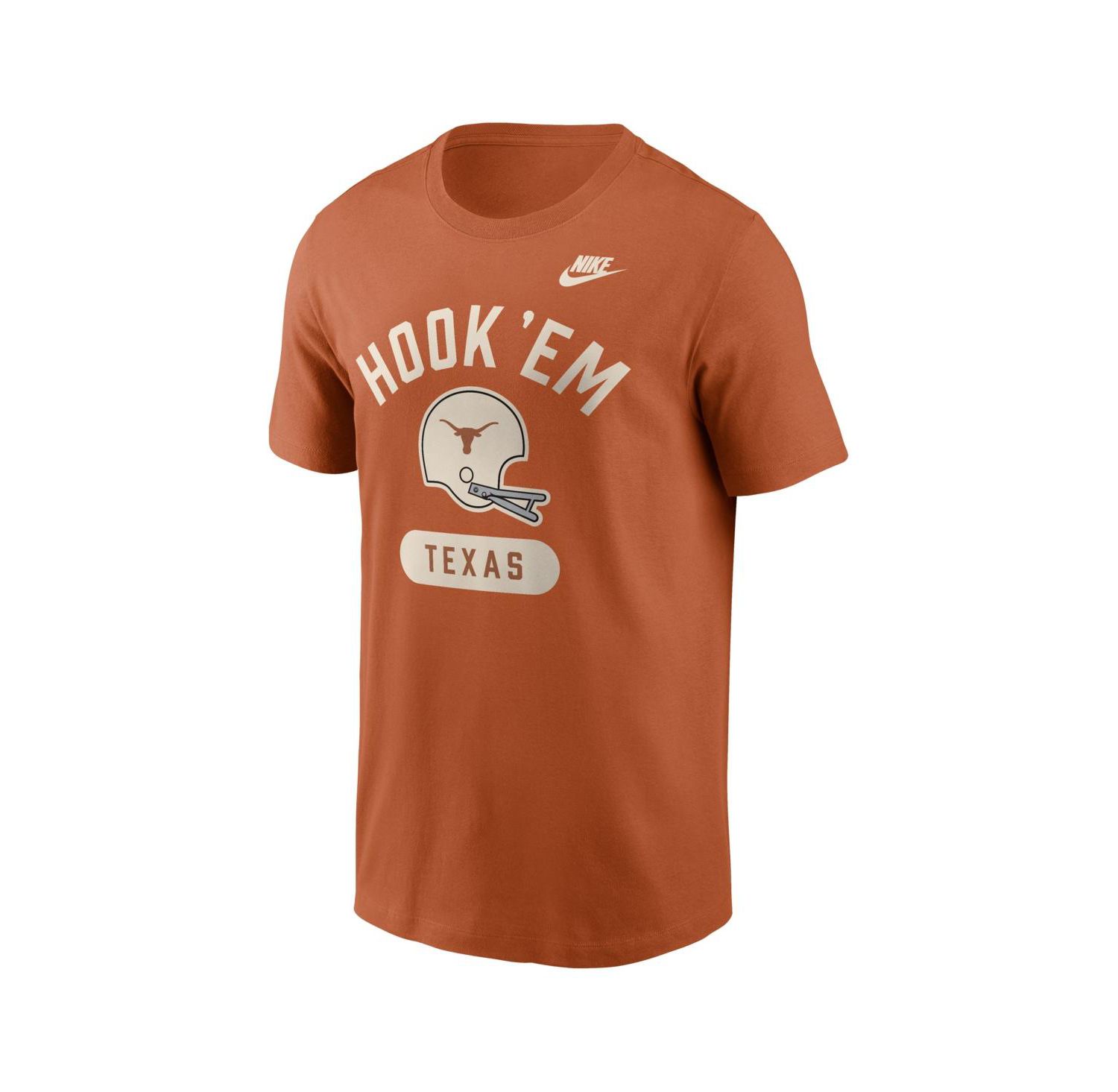 Men's Texas Orange Texas Longhorns Legacy Arch Helmet T-Shirt
