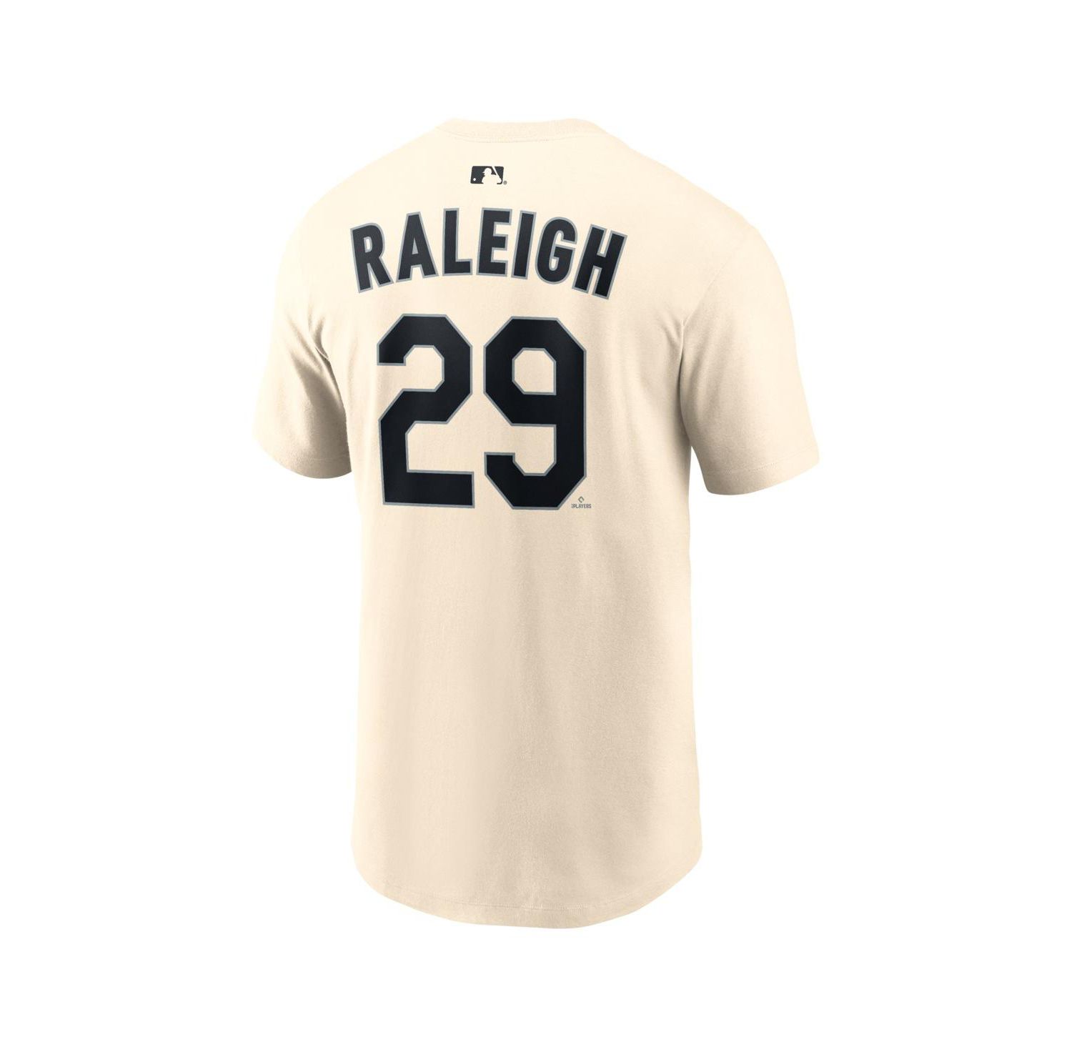 Men's Cal Raleigh Natural Seattle Mariners Name & Number T-Shirt