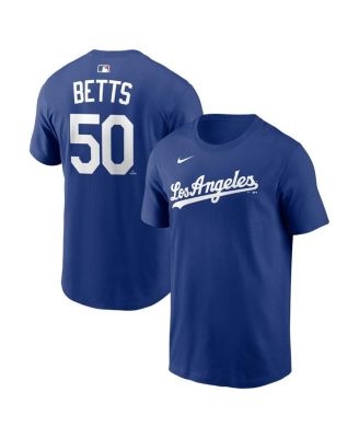 Men's Mookie Betts Royal Los Angeles Dodgers Alternate Name & Number T-Shirt