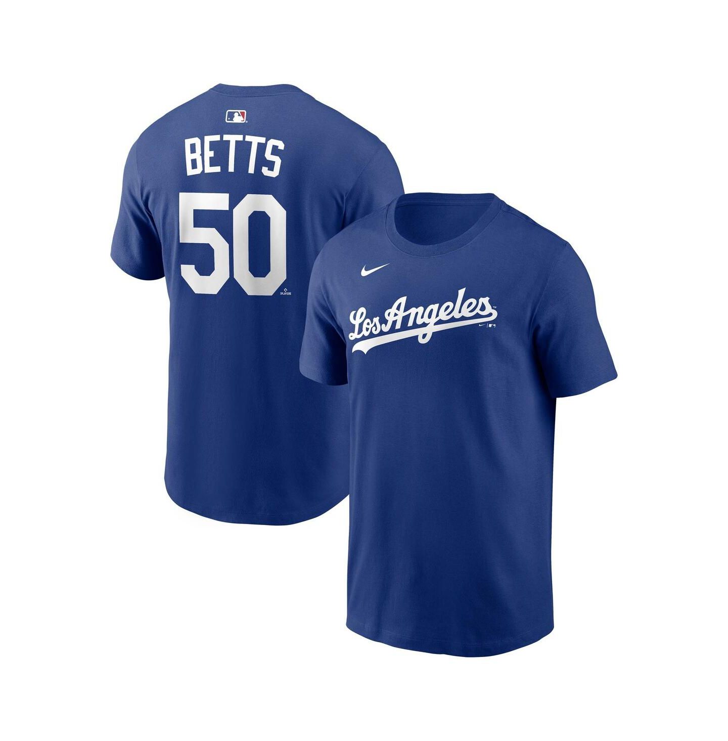 Мужская футболка Nike Mookie Betts Royal Los Angeles Dodgers Alternate Name & Number — фото 1