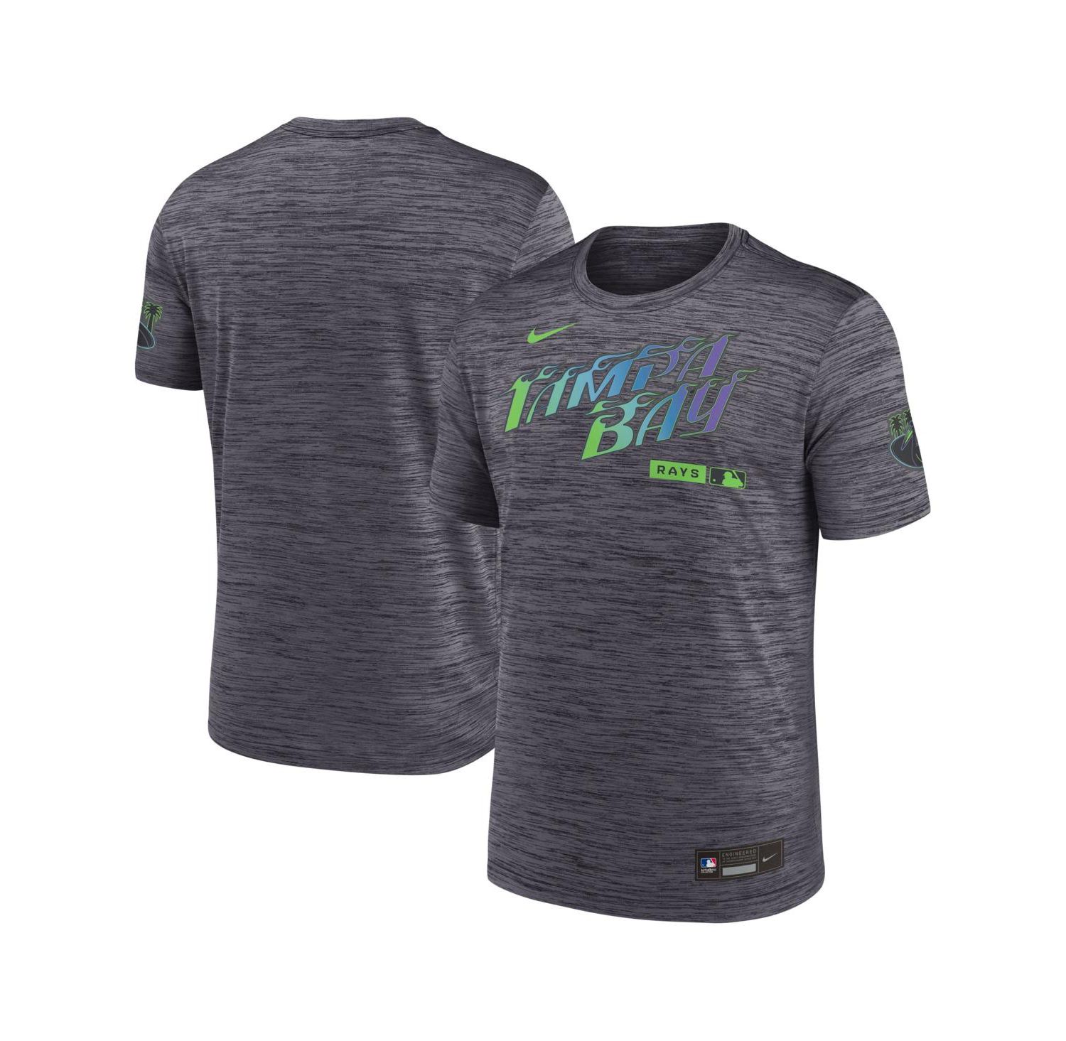 Men's Black Tampa Bay Rays Authentic Collection City Connect Velocity Dri-FIT T-Shirt