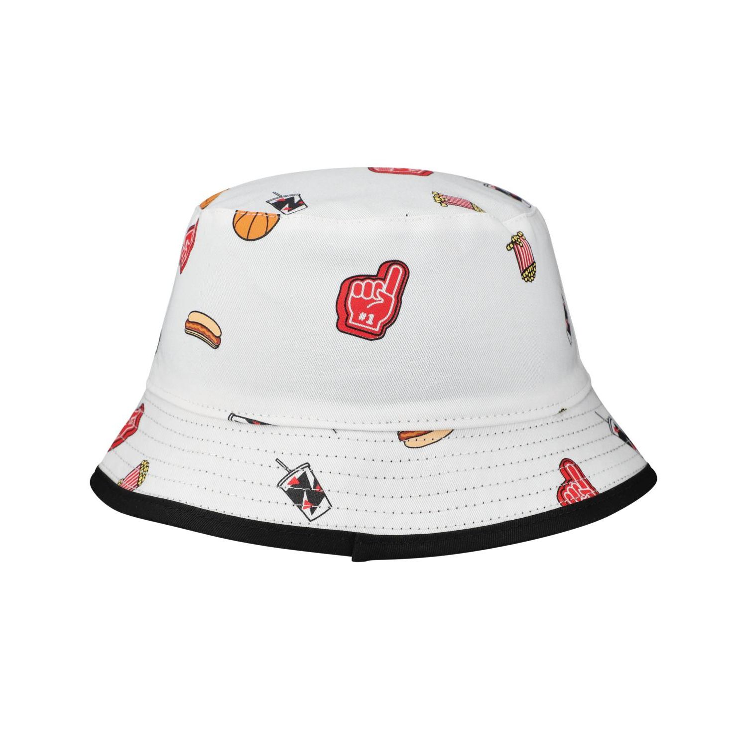 Men's White Chicago Bulls Team Cheer Reversible Bucket Hat