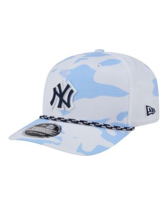Men's White New York Yankees Camo Rope 9SEVENTY Adjustable Hat