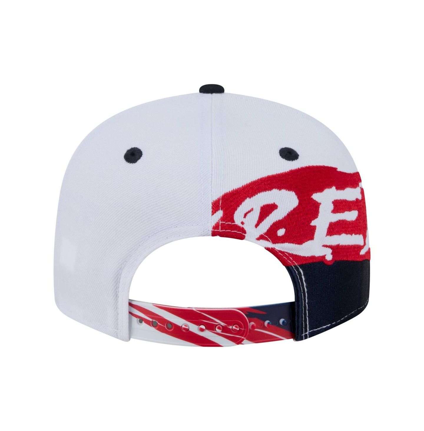 Мужская кепка New Era White/Navy Boston Red Sox 9FIFTY Snapback Hat — фото 4