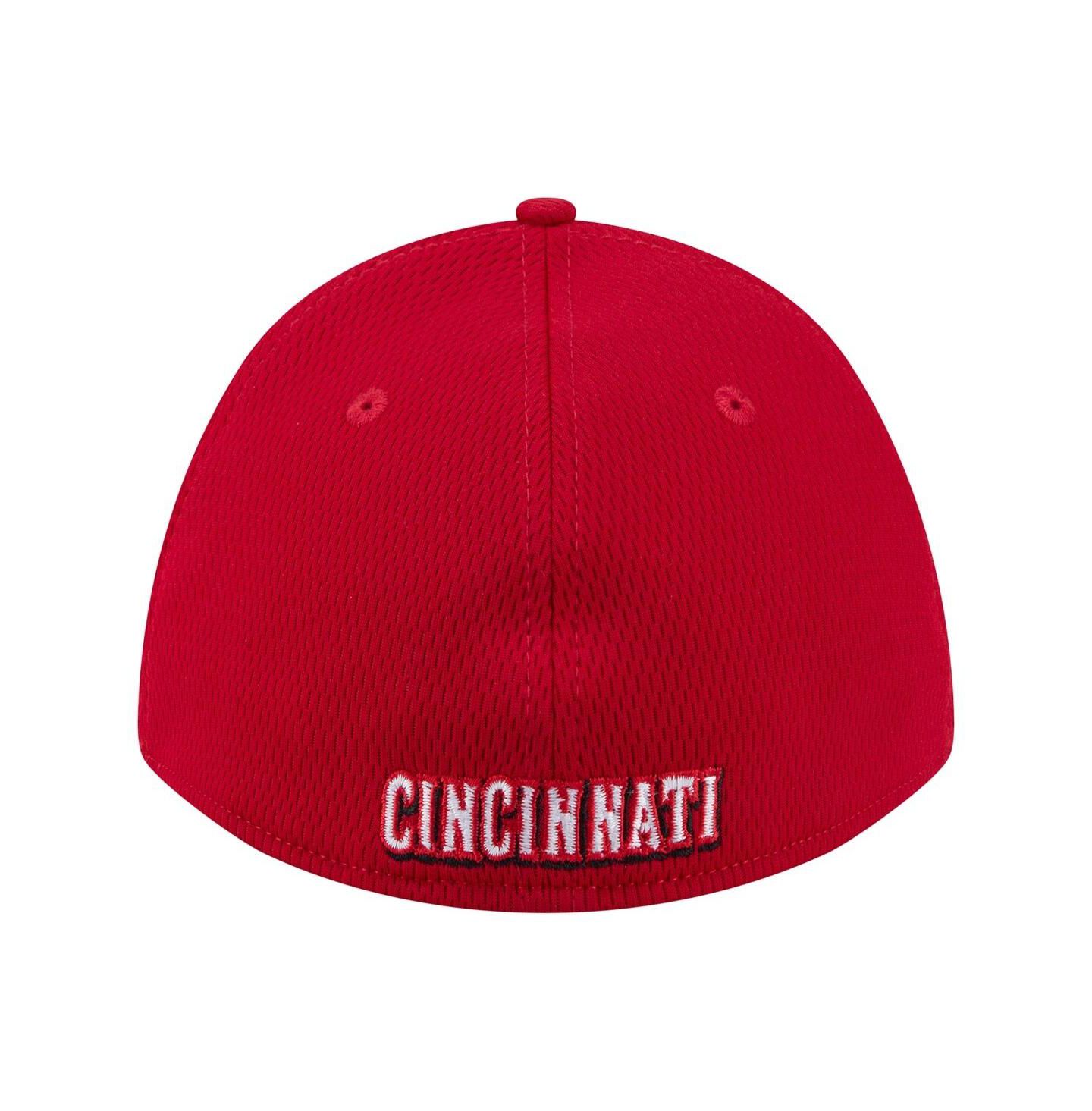Мужская кепка New Era Red Cincinnati Reds Dash 39THIRTY Flex Hat — фото 4