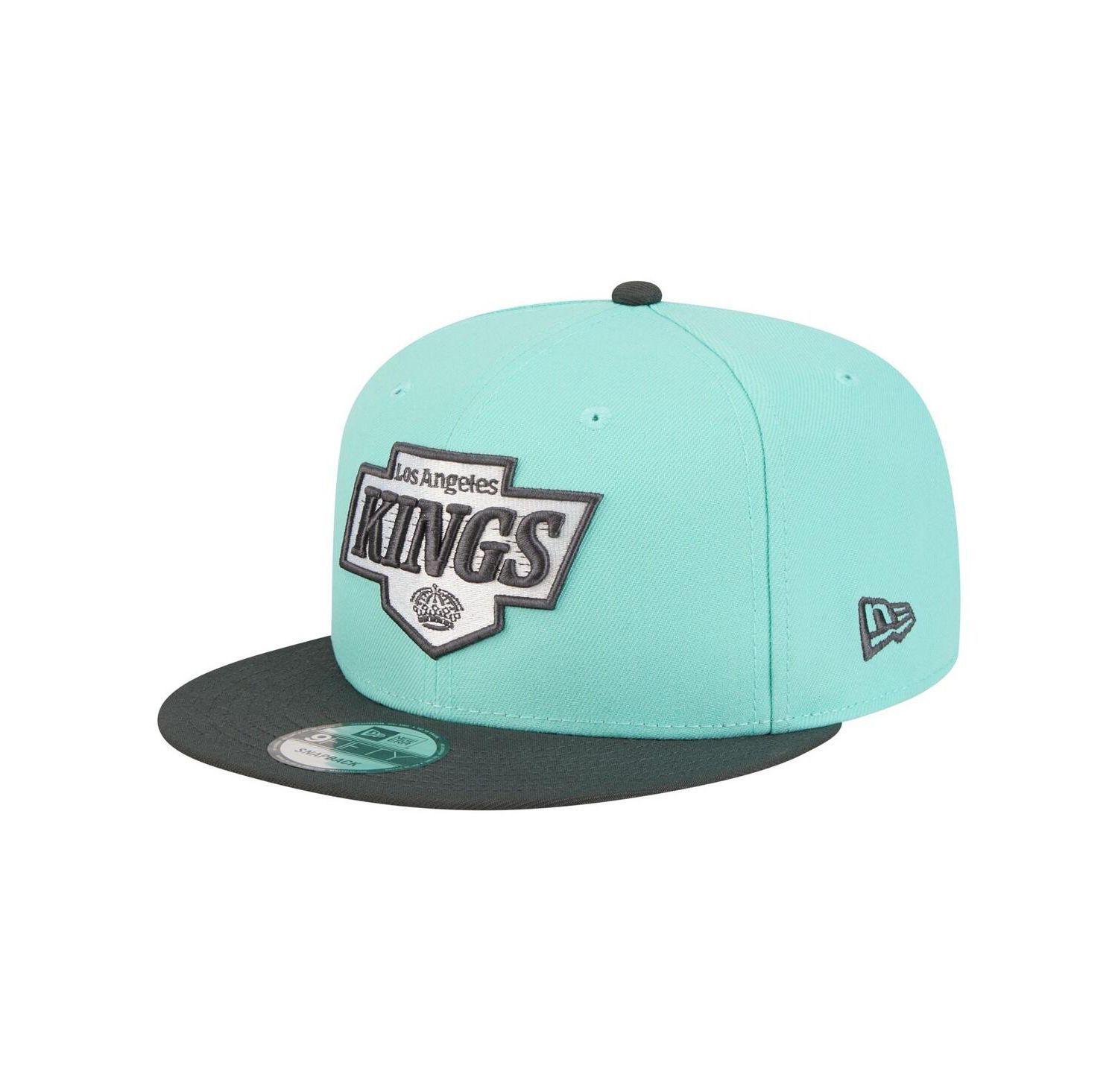 Men's Turquoise/Charcoal Los Angeles Kings Two-Tone Color Pack 9FIFTY Snapback Hat