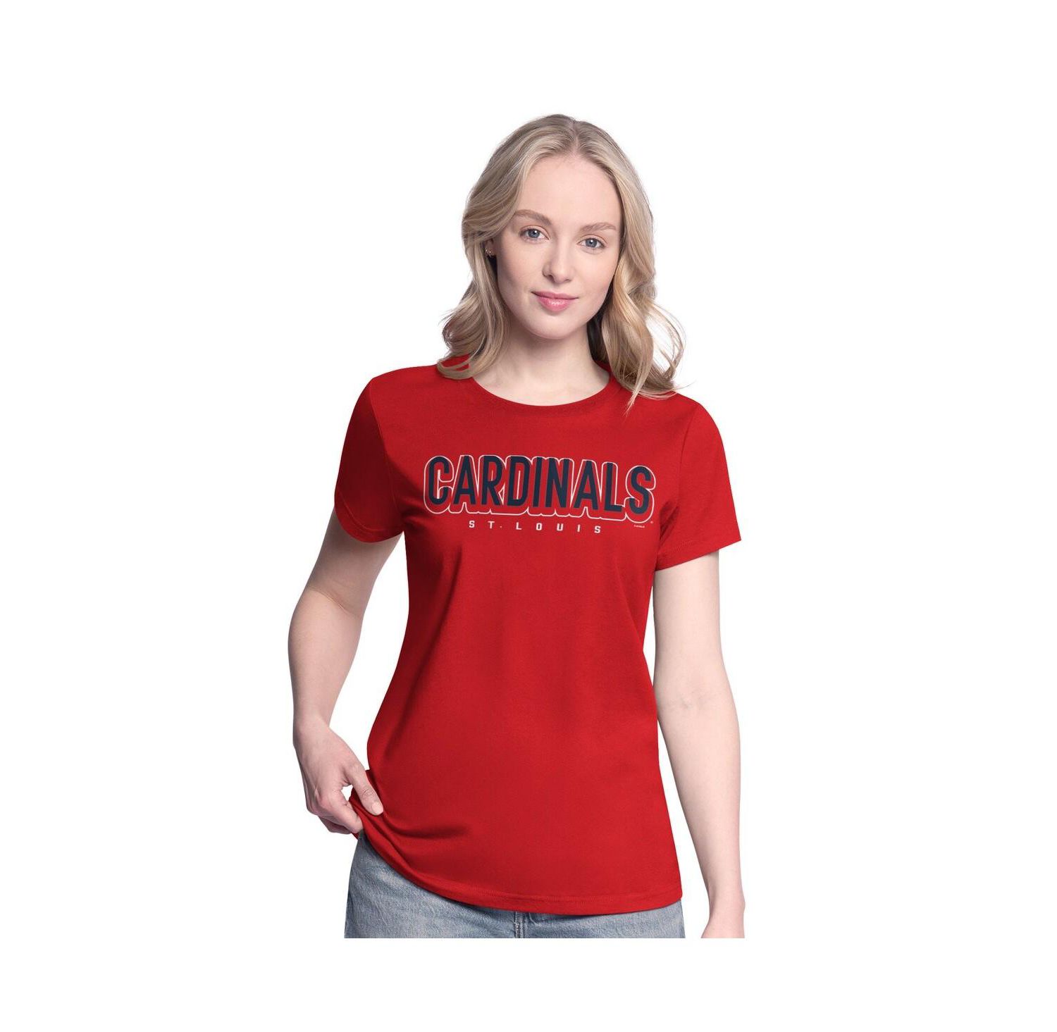 Women's Red/Navy St. Louis Cardinals Two T-Shirt Combo Pack