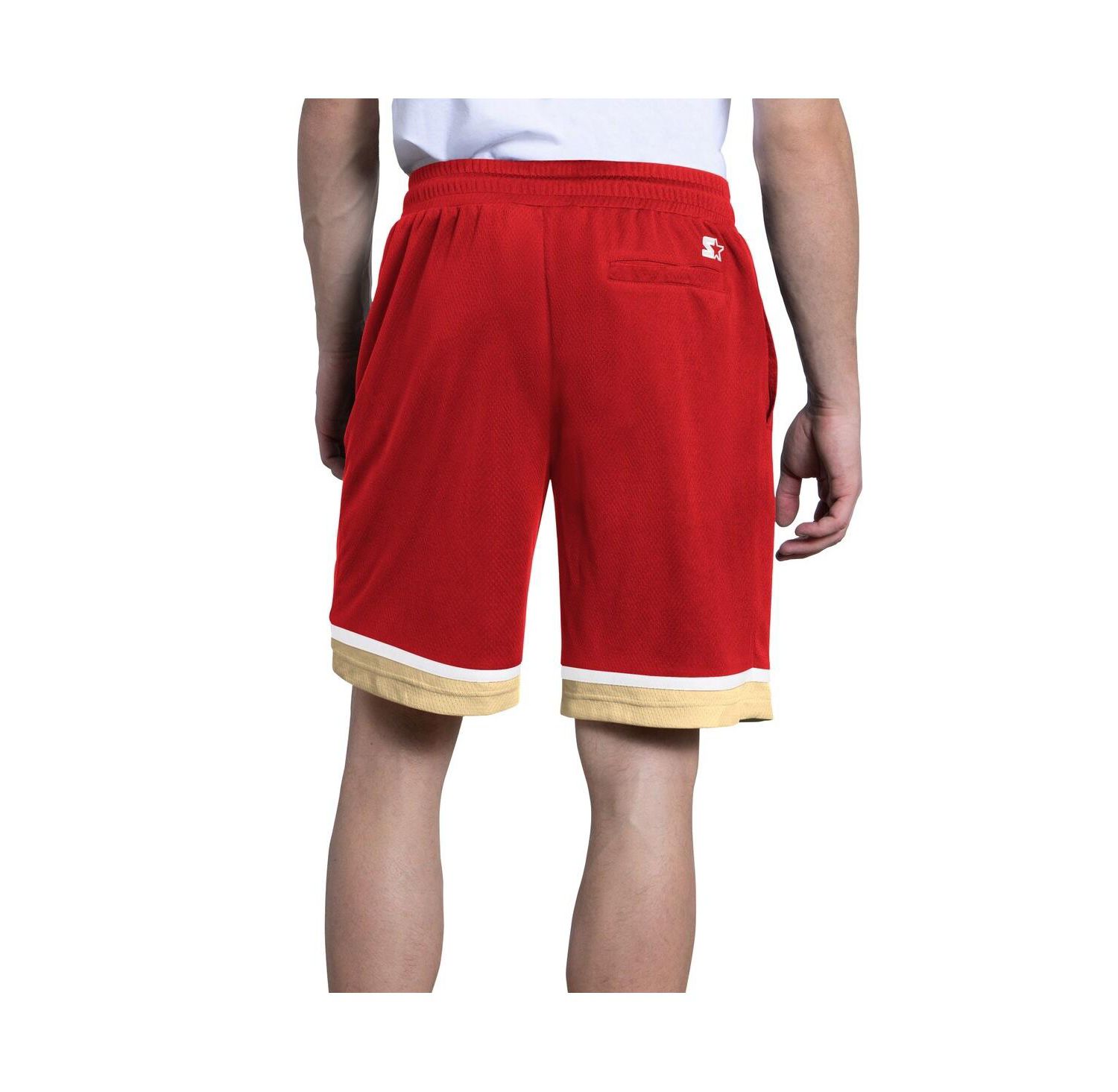 Men's Scarlet San Francisco 49ers Power Play Mesh Shorts