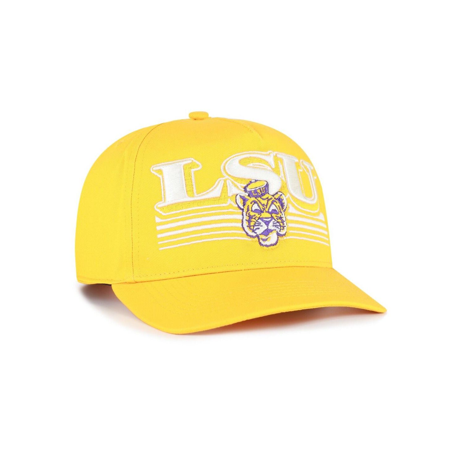 Men's Gold LSU Tigers Script Fade Hitch Adjustable Hat