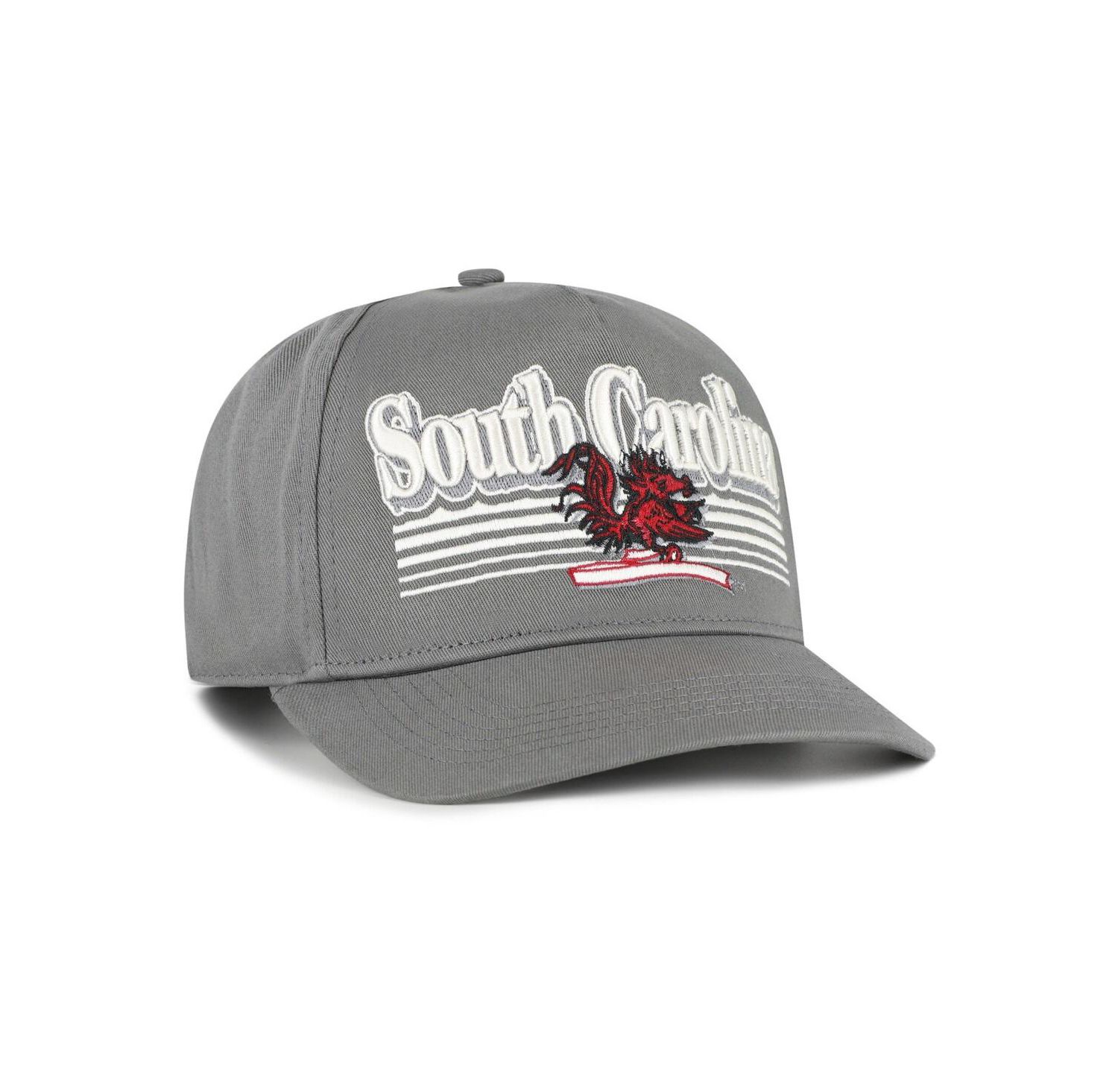 Men's Gray South Carolina Gamecocks Script Fade Hitch Adjustable Hat