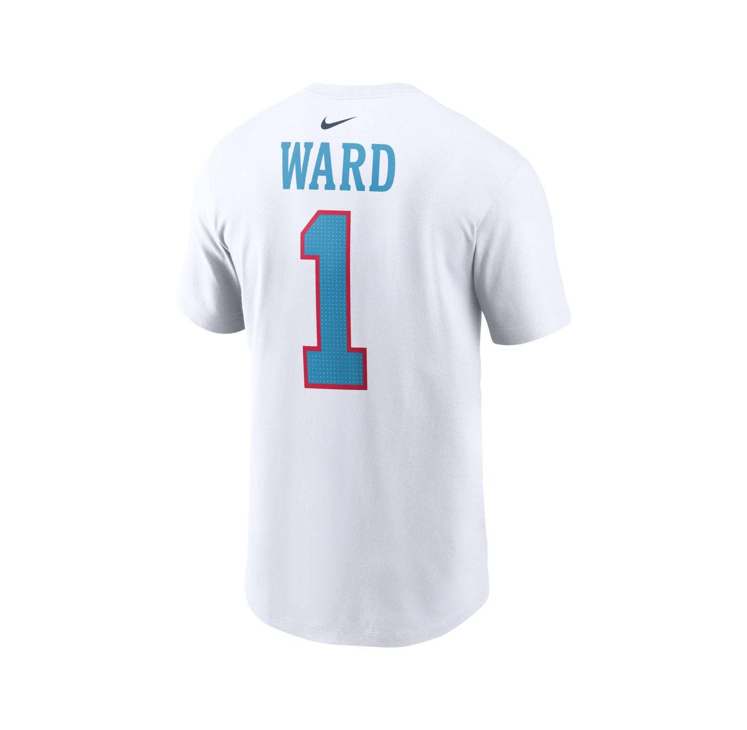 Men's Cameron Ward White Tennessee Titans Player Name & Number T-Shirt