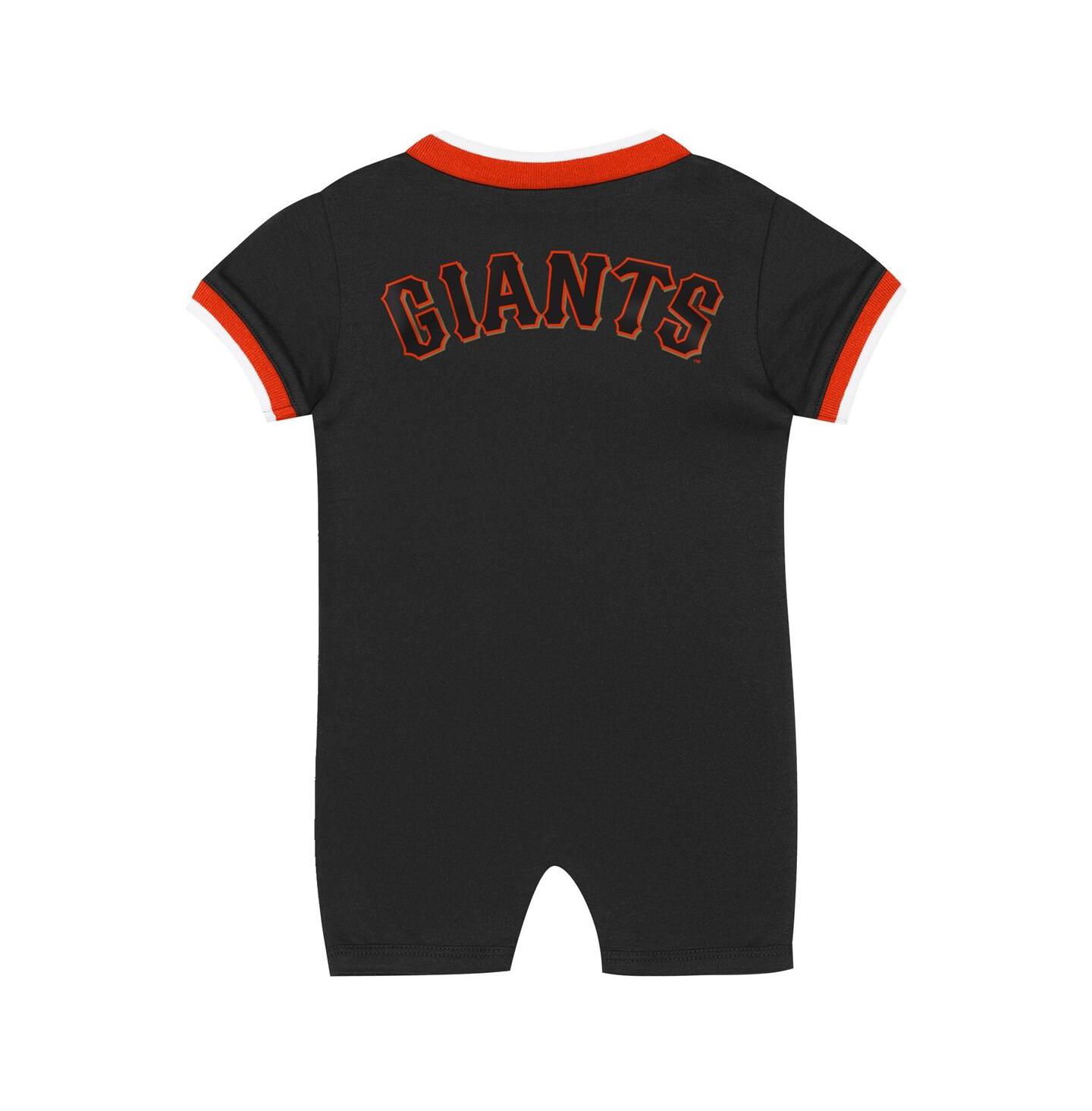 Комбинезон Outerstuff Black San Francisco Giants Pinch Coverall для малышей — фото 3
