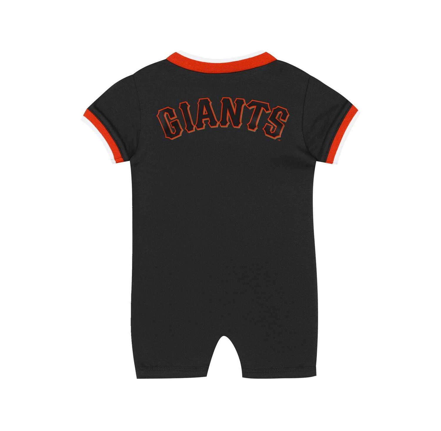 Baby Boys and Girls Black San Francisco Giants Pinch Coverall
