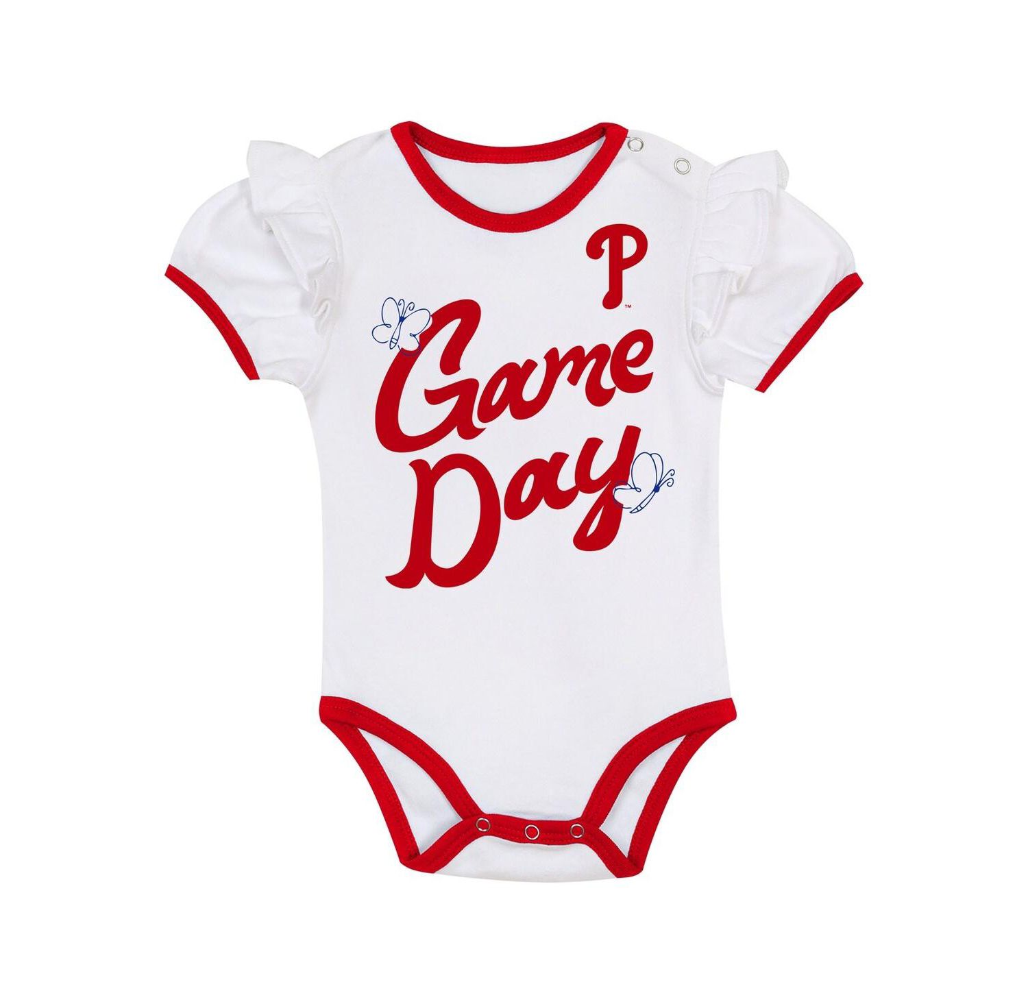 Baby Girls 2-Piece Philadelphia Phillies Bodysuit, Headband and Skirt Set