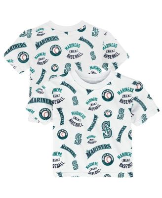 Toddler White Seattle Mariners Run Down T-Shirt
