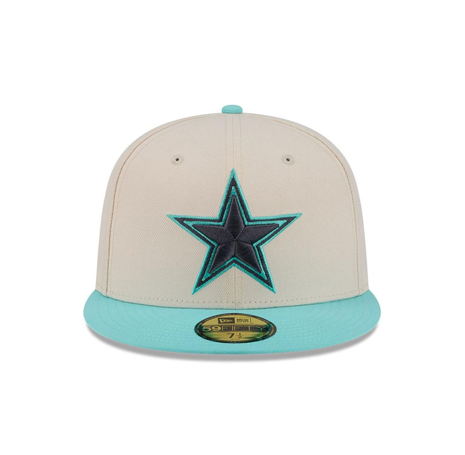 Men's Cream/Light Blue Dallas Cowboys Two-Tone Color Pack 59FIFTY Fitted Hat
