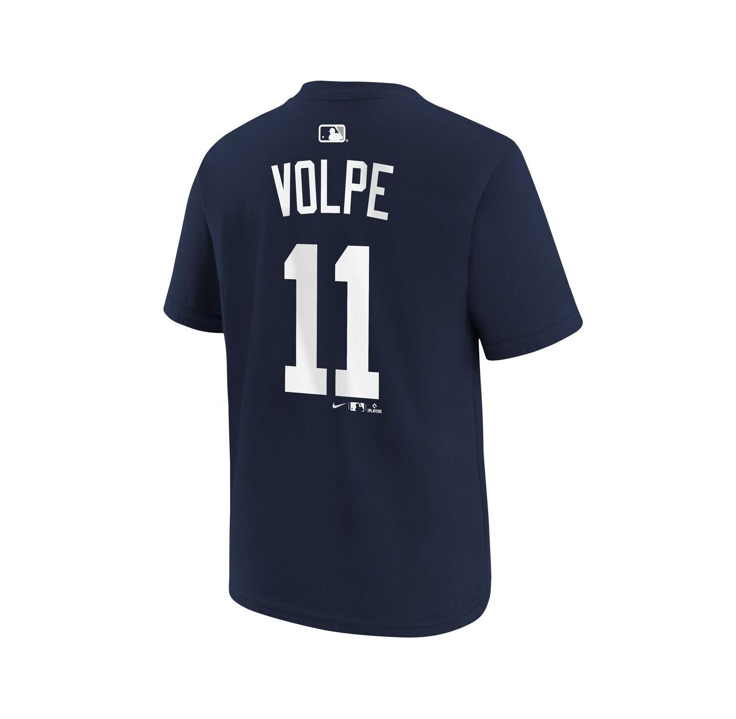 Big Boys and Girls Anthony Volpe Navy New York Yankees Name and Number T-Shirt